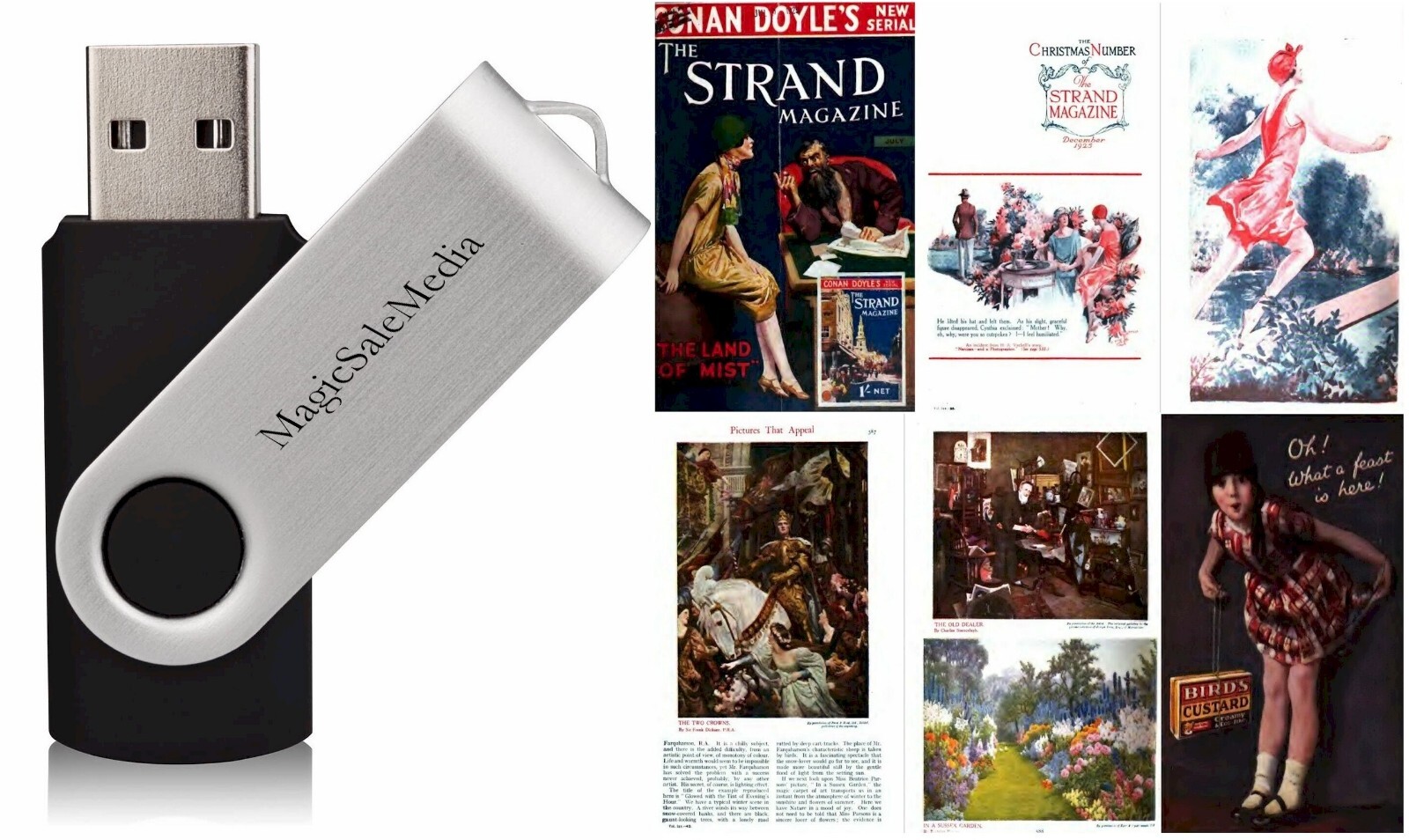 The Strand – Popular Culture Magazine 4 Vols (1891-1925) – 414 Old Issues on USB