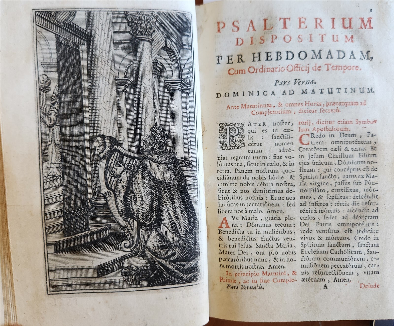 1700s BREVARIUM ROMANUM antique