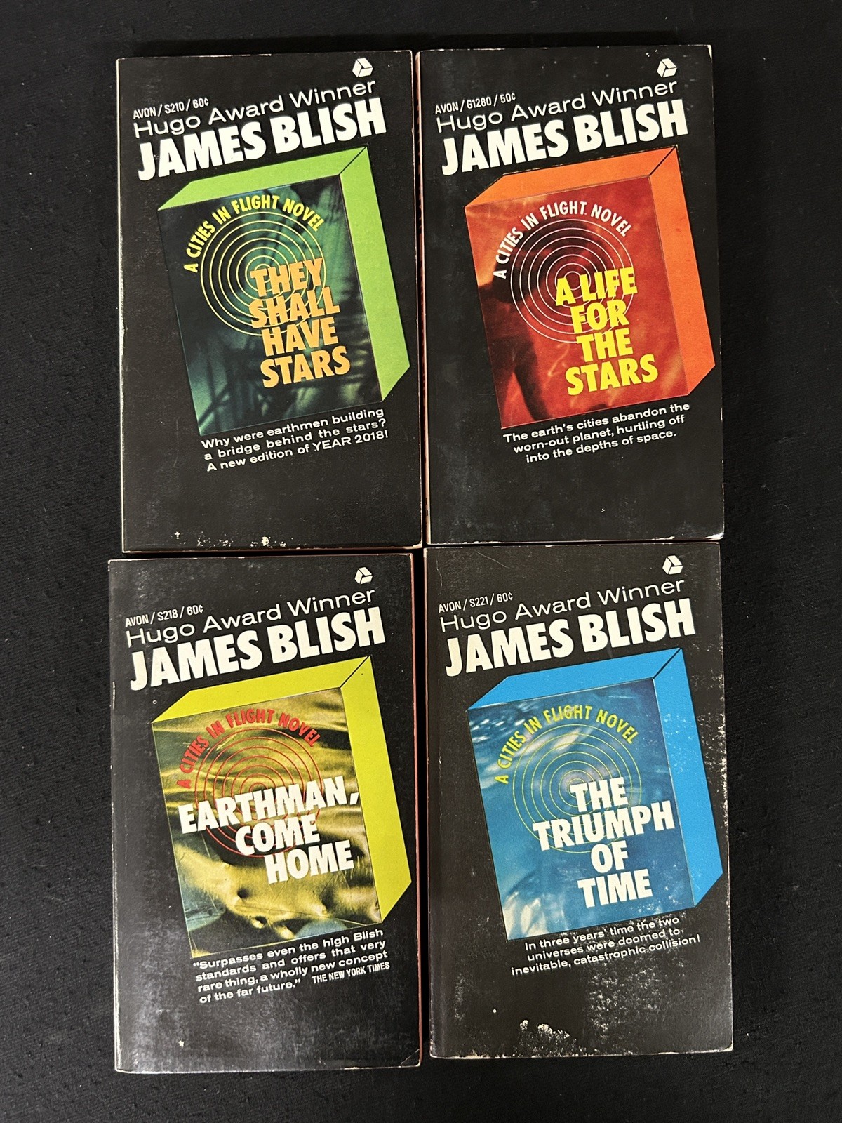 Lot 4 JAMES BLISH Cities in Flight pbs VTG Okie They Shall Have Stars+