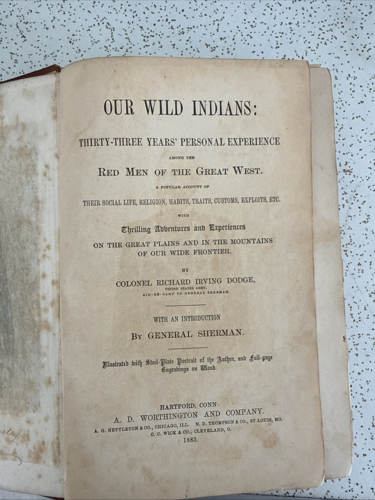 Our Wild Indians | Richard Dodge, vintage books– Plains Tribes, Tecumseh Sherman