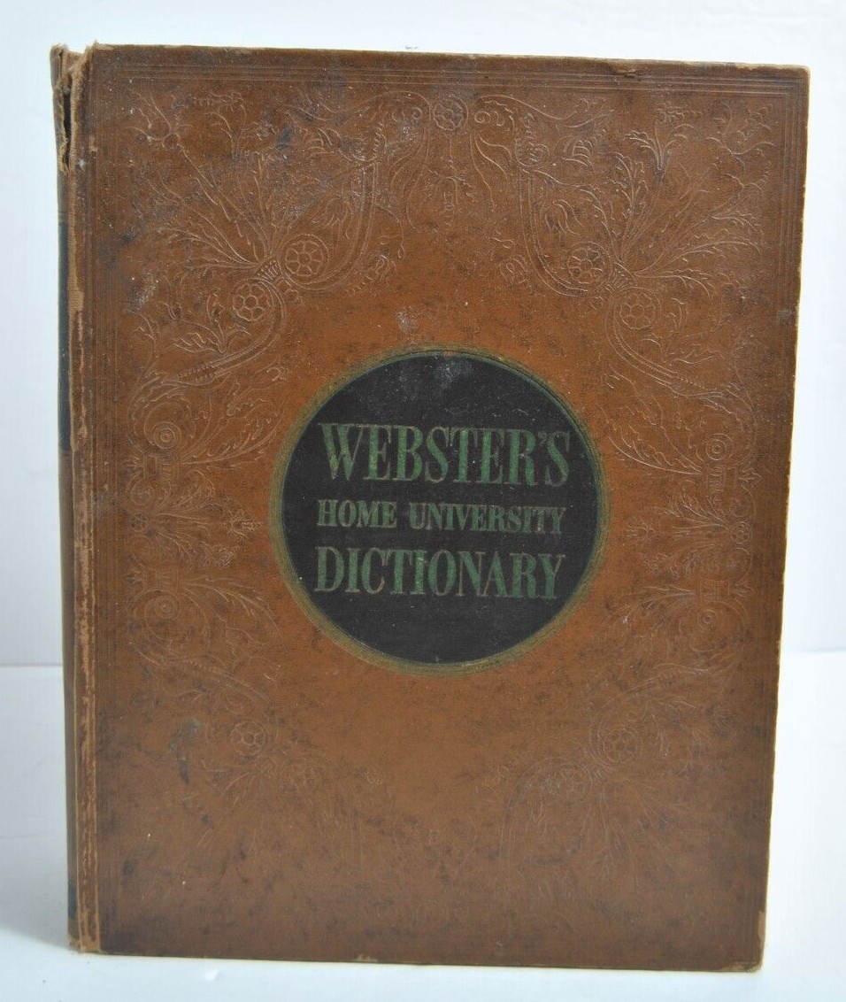 1958 Webster’s Home University Dictionary Large Type Edition Hardback