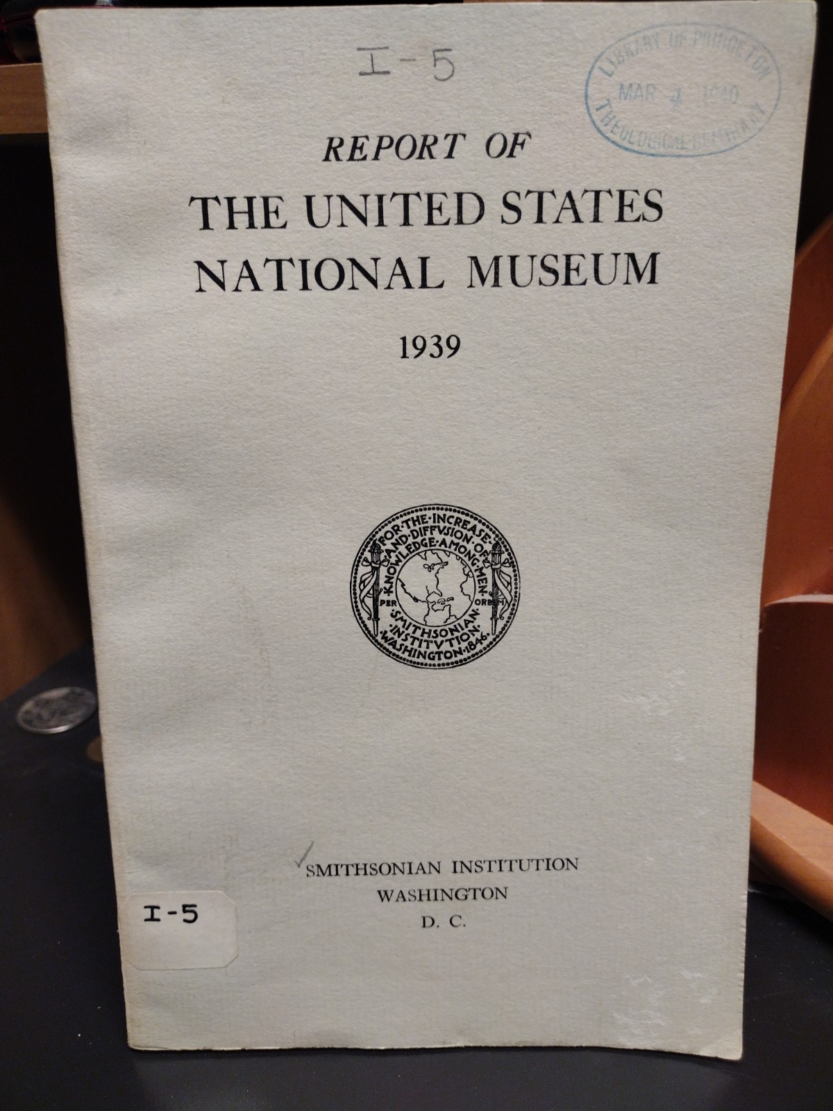 Report of the United States National Museum 1939 Smithsonian Institution