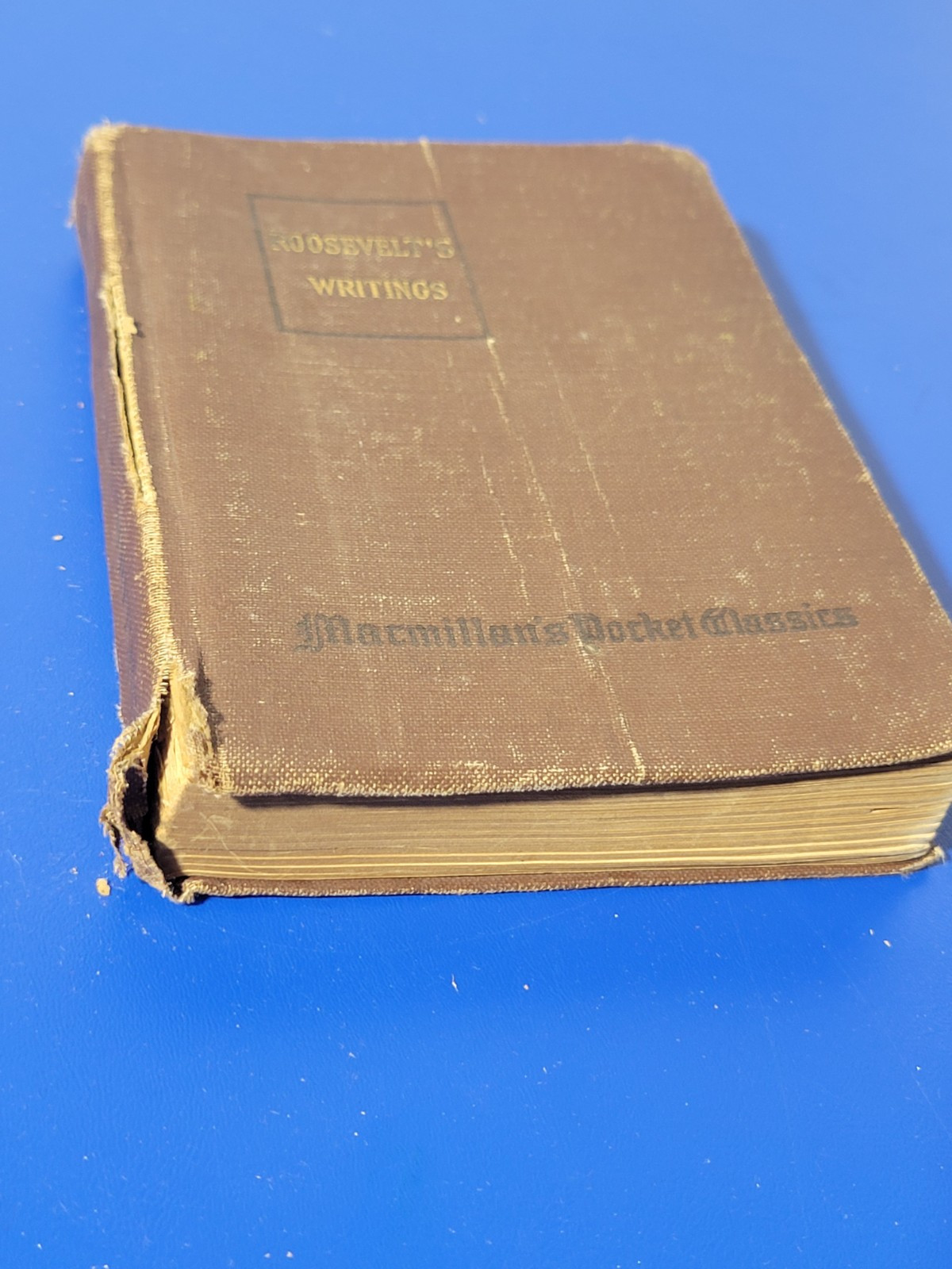 Roosevelts Writings 1920 Hardback Maurice Garland Fulton PreownedBook