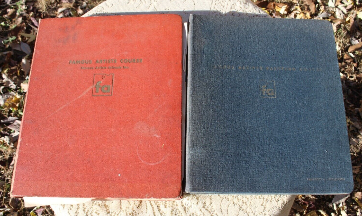 Vintage 1953 & 1960 Famous Artist Course Books Commercial Art Illust & Painting