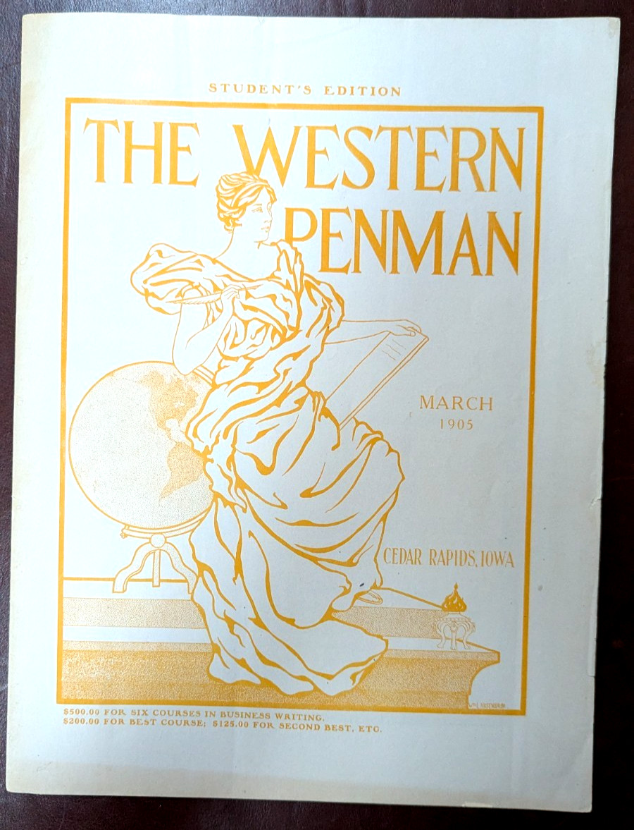 March 1905 Western Penman Student’s Edition – Vintage Penmanship Book