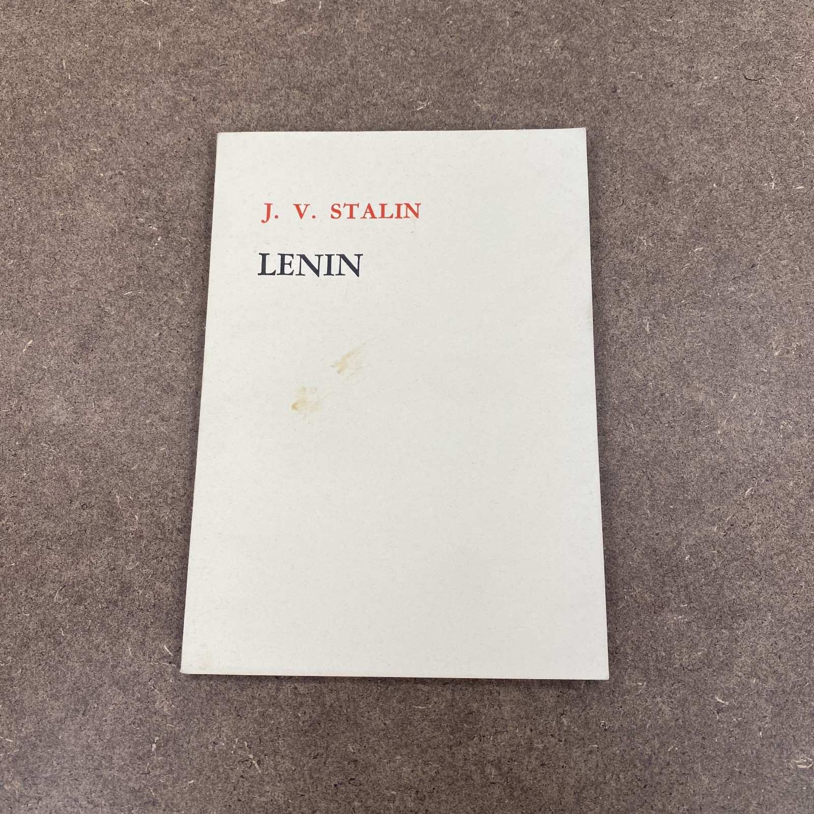 J. V. Stalin: Lenin Softcover Book Communism 1977 1st Edition