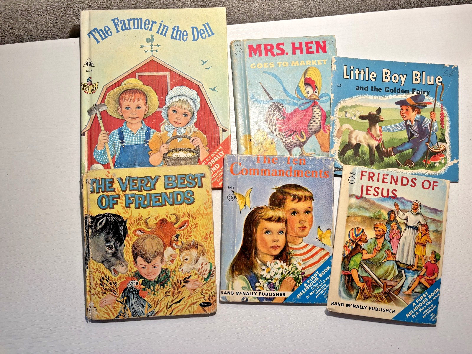 Vintage Rand McNally Whitman Kids Books Lot of 6 Mixed Titles 1950s–60s