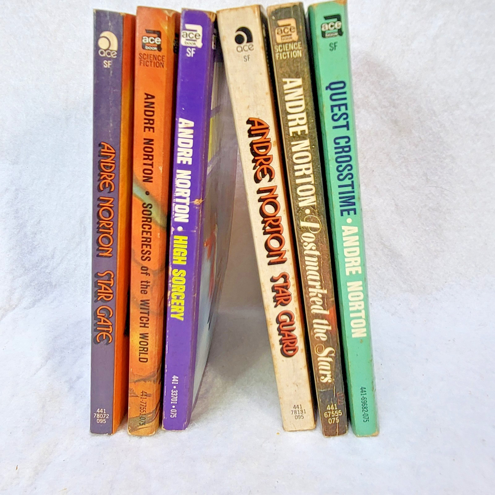 Andre Norton Vintage Sci Fi Paperback Book Lot 6 Star Gate Quest Crosstime