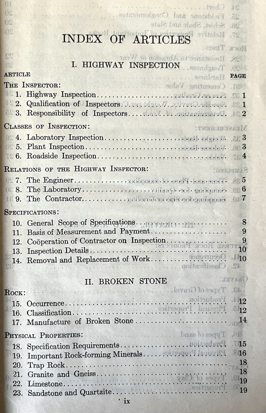 1919 Highway Inspectors Handbook Prevost Hubbard Civil Engineering Wiley