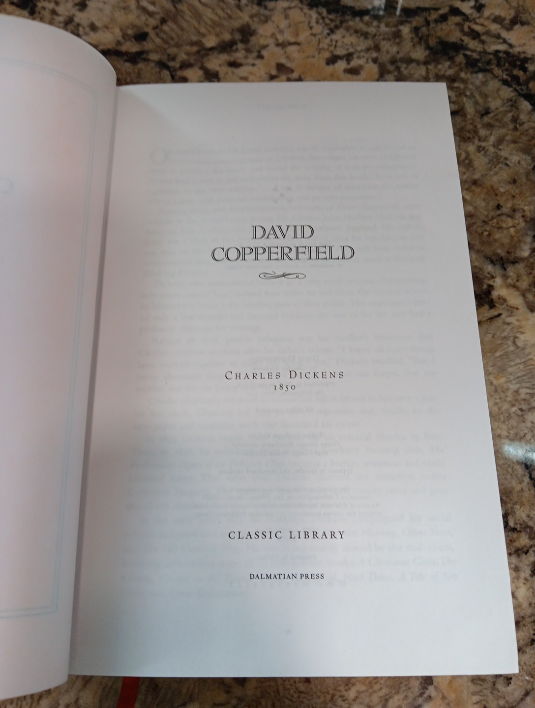 Charles Dickens David Copperfield – 2007 – Dalmatian Press Leather Cover