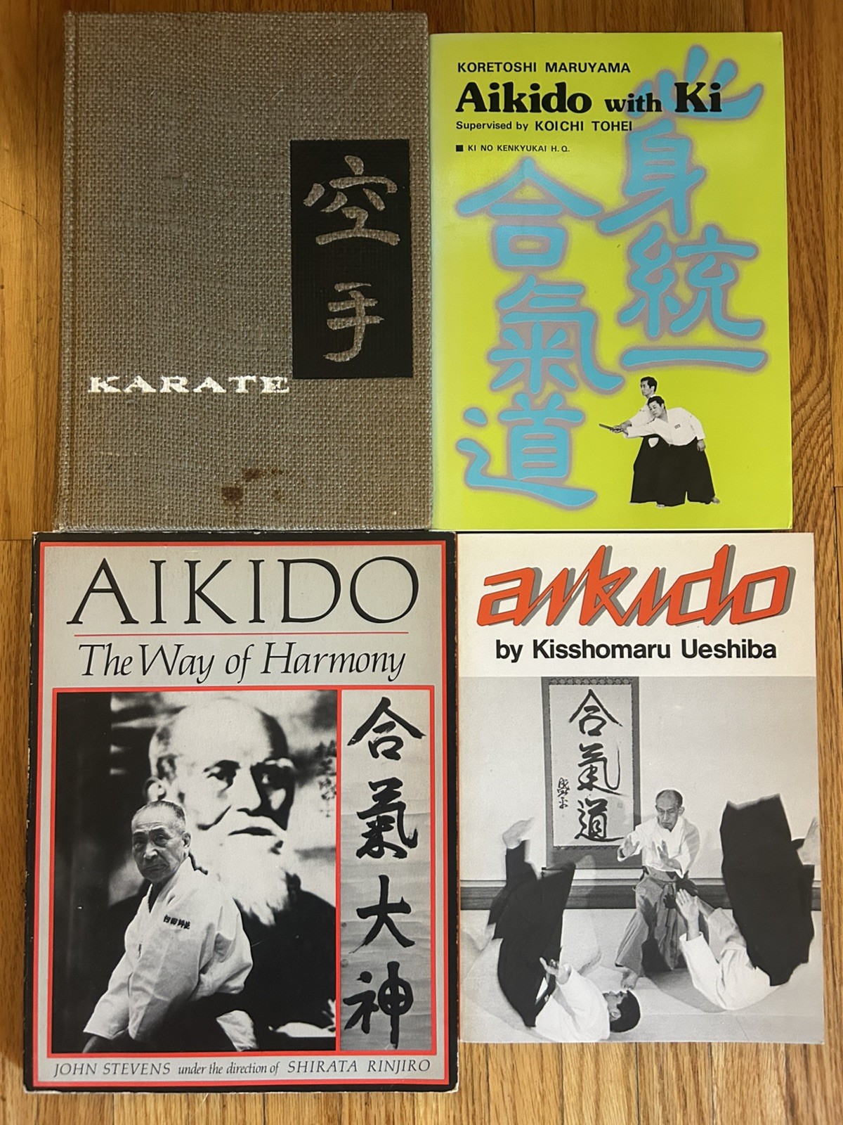 Martial Arts Book Lot of 4; AIKIDO and KARATE- the art of “empty hand” VINTAGE