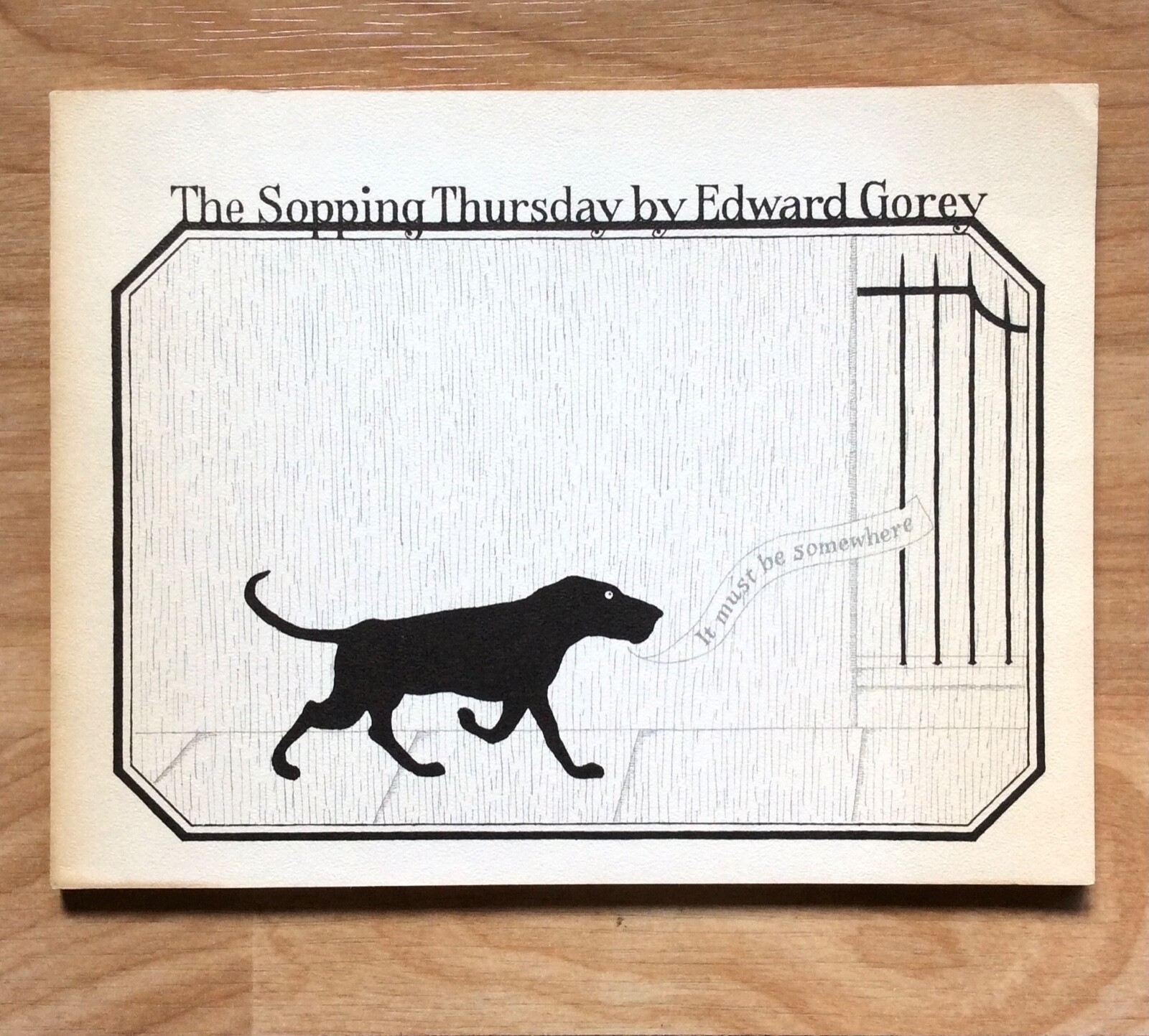 Edward Gorey THE SOPPING THURSDAY 1971 Capra Press PB Fourth Printing