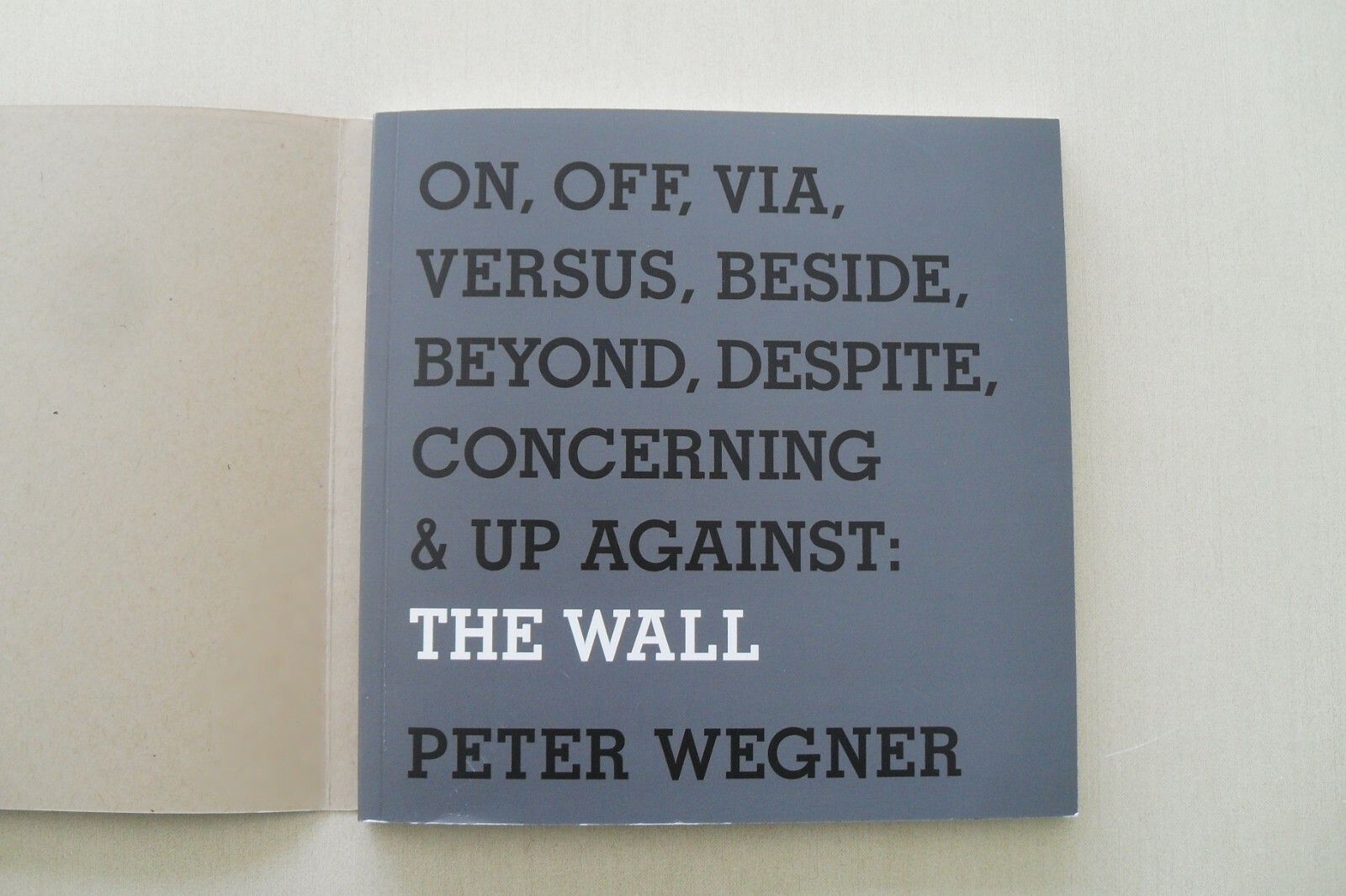 The Wall by Peter Wegner – Exhibit Catalog – CU Art Museum, Boulder, 2010 – Fine