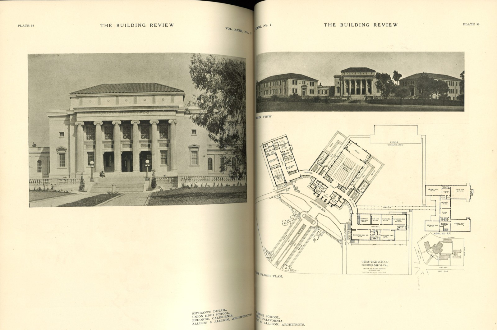 The Work of ALLISON & ALLISON Architects The Building Review 1923 Los Angeles CA