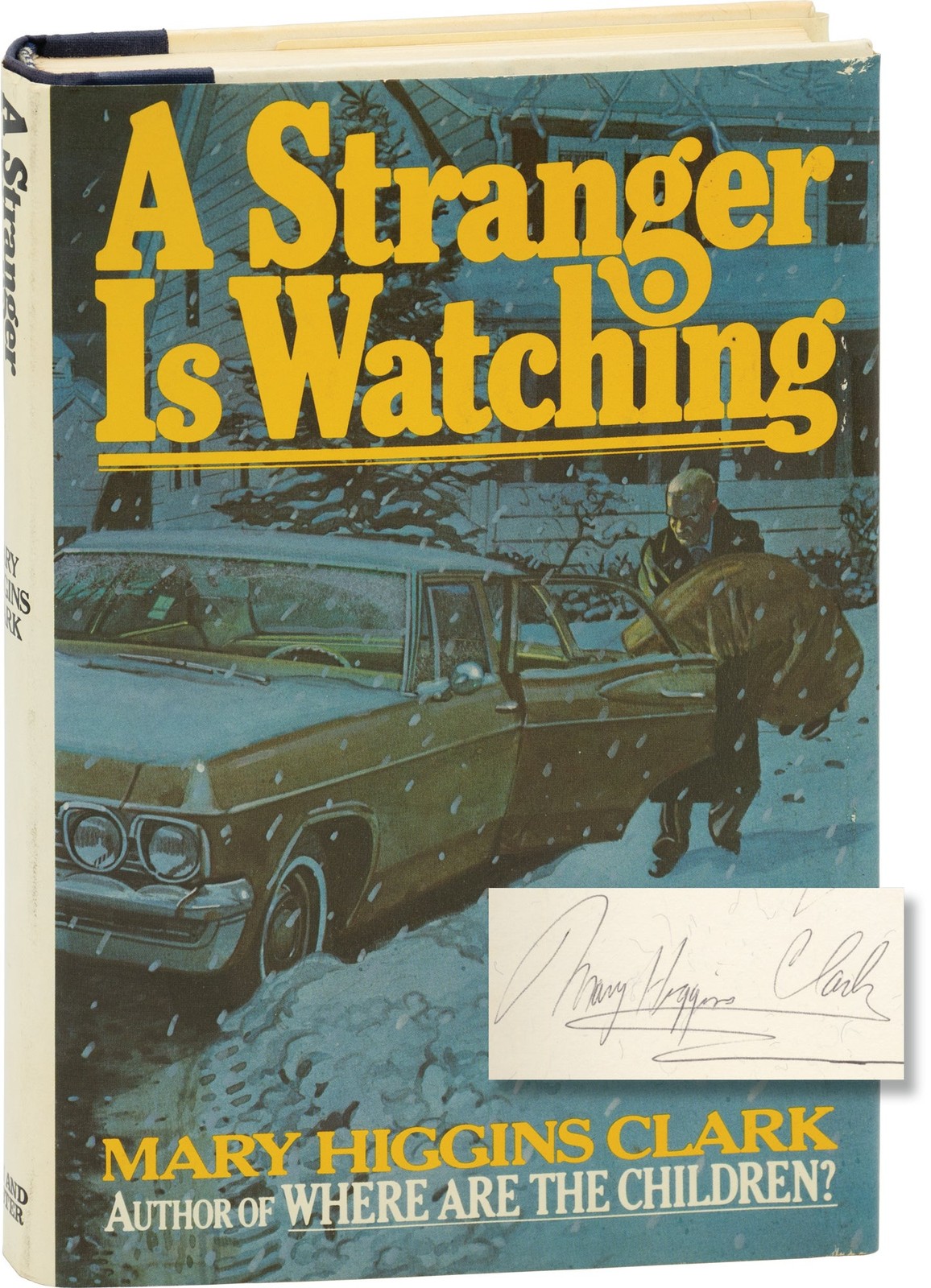 Mary Higgins Clark STRANGER IS WATCHING First Edition inscribed Signed #157712