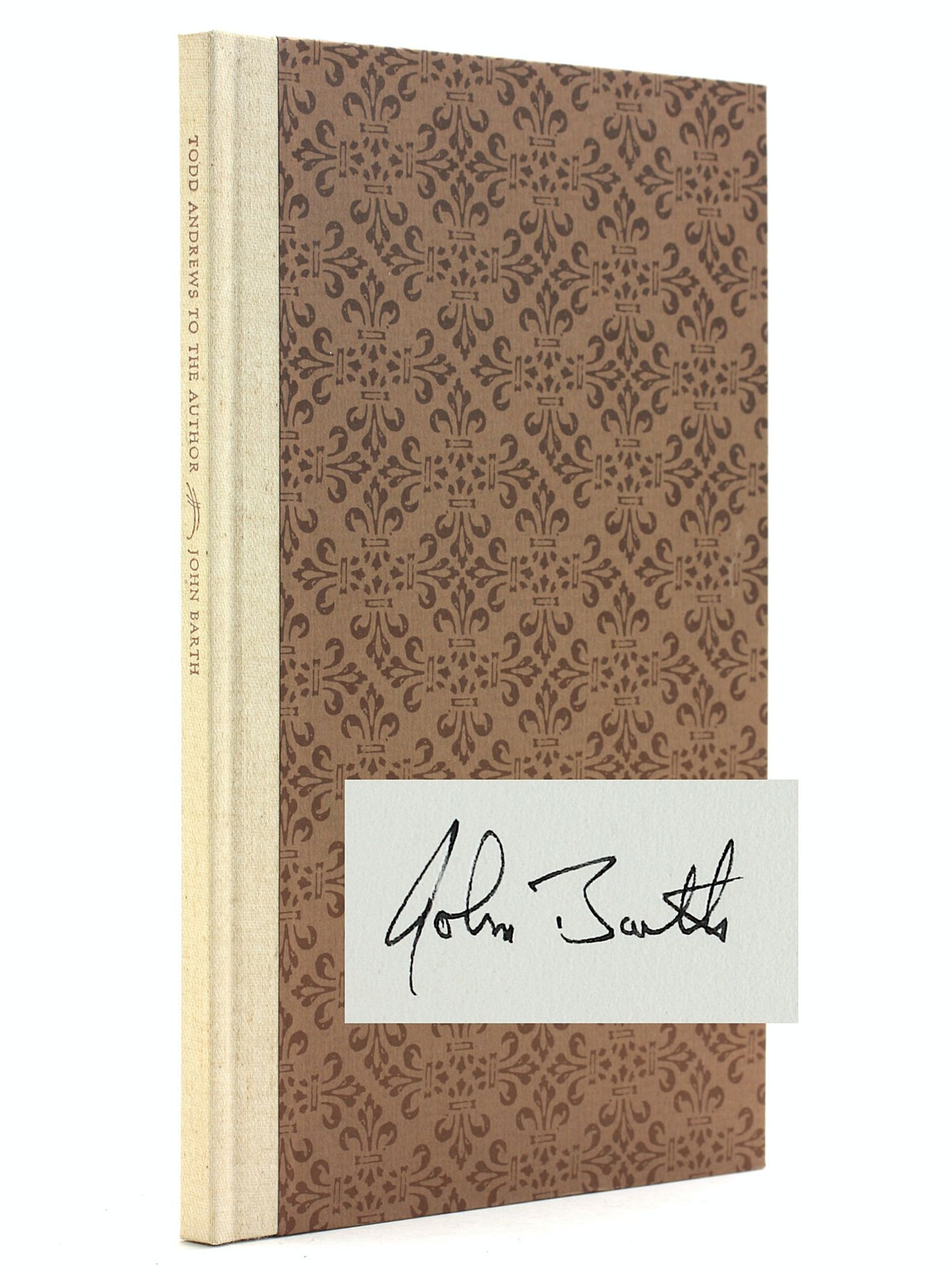 John Barth / Todd Andrews to the Author Letter from Letters Signed Limited 1st