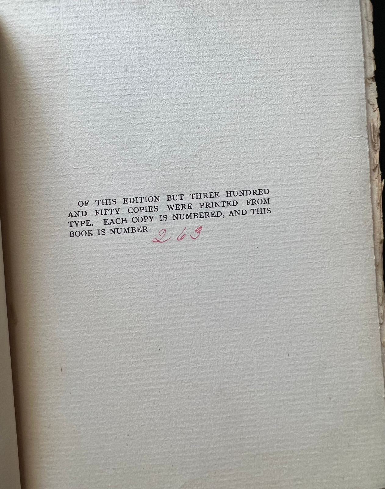 1896 EUGENE FIELD An Auto Analysis/ HC / Limited Edition, #263 of 350