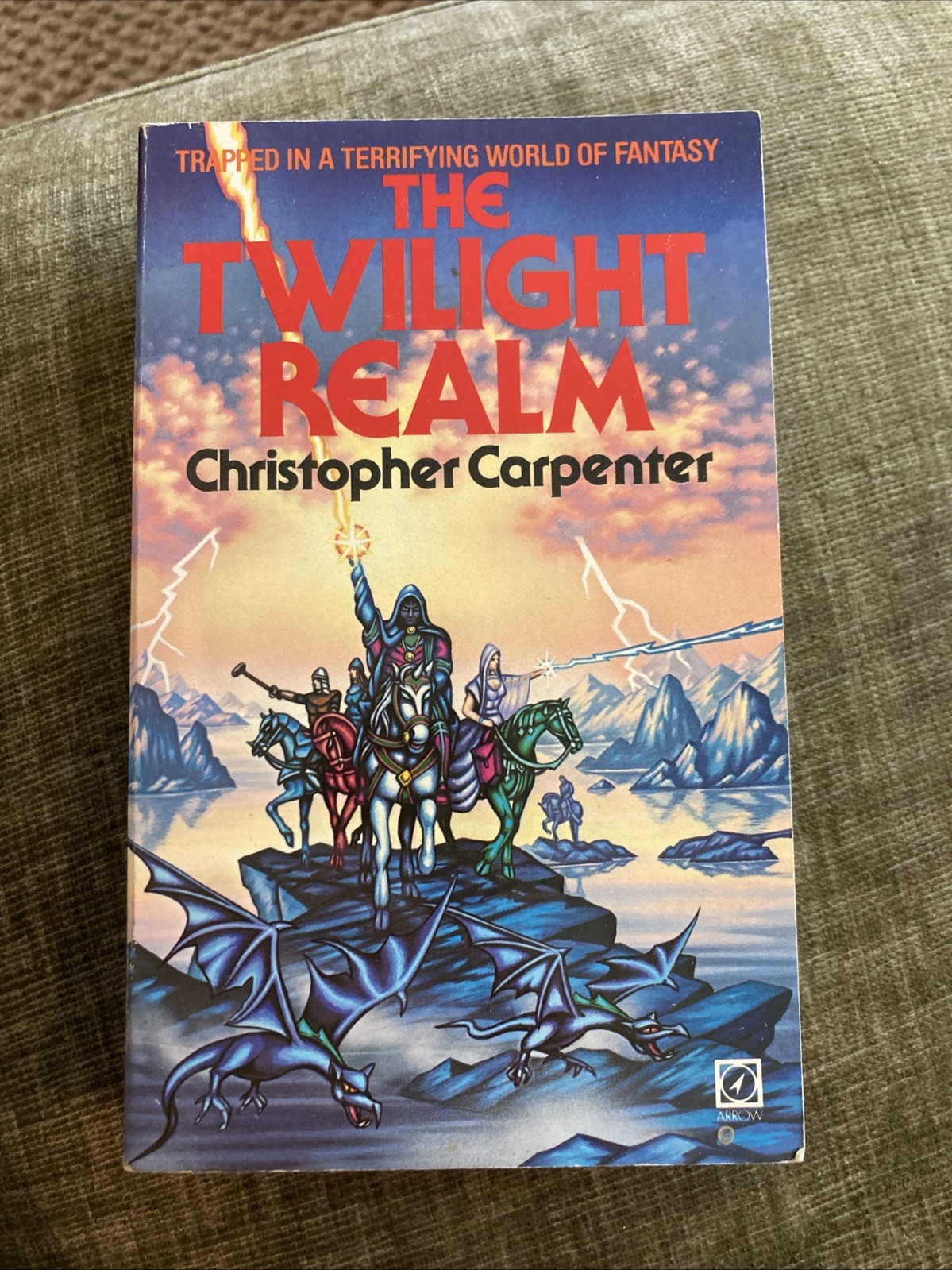Fantasy Horror Vintage Pb, Twilight Realm by Carpenter, British Arrow pbo 1985