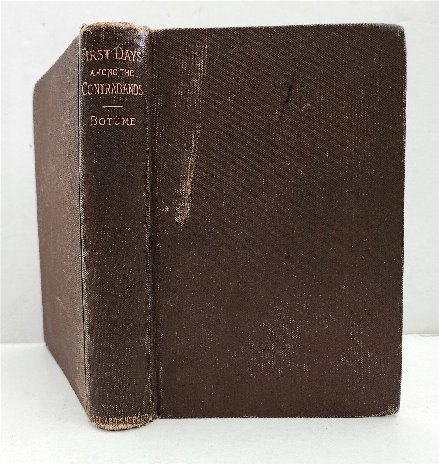 1893 antique CIVIL WAR RECONSTRUCTION AFRICAN AMERICAN 1stEd amongst contrabands