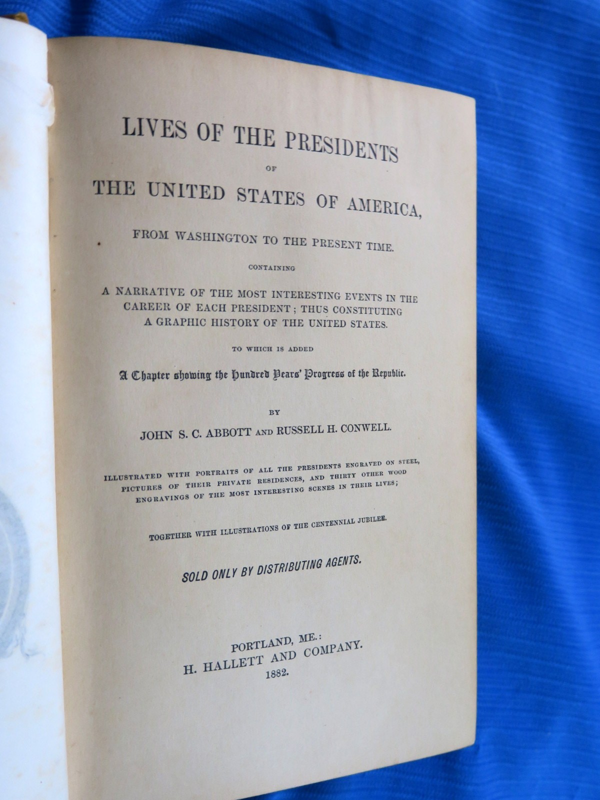 Lives of the Presidents of the United States 1882 HC, illustrated!