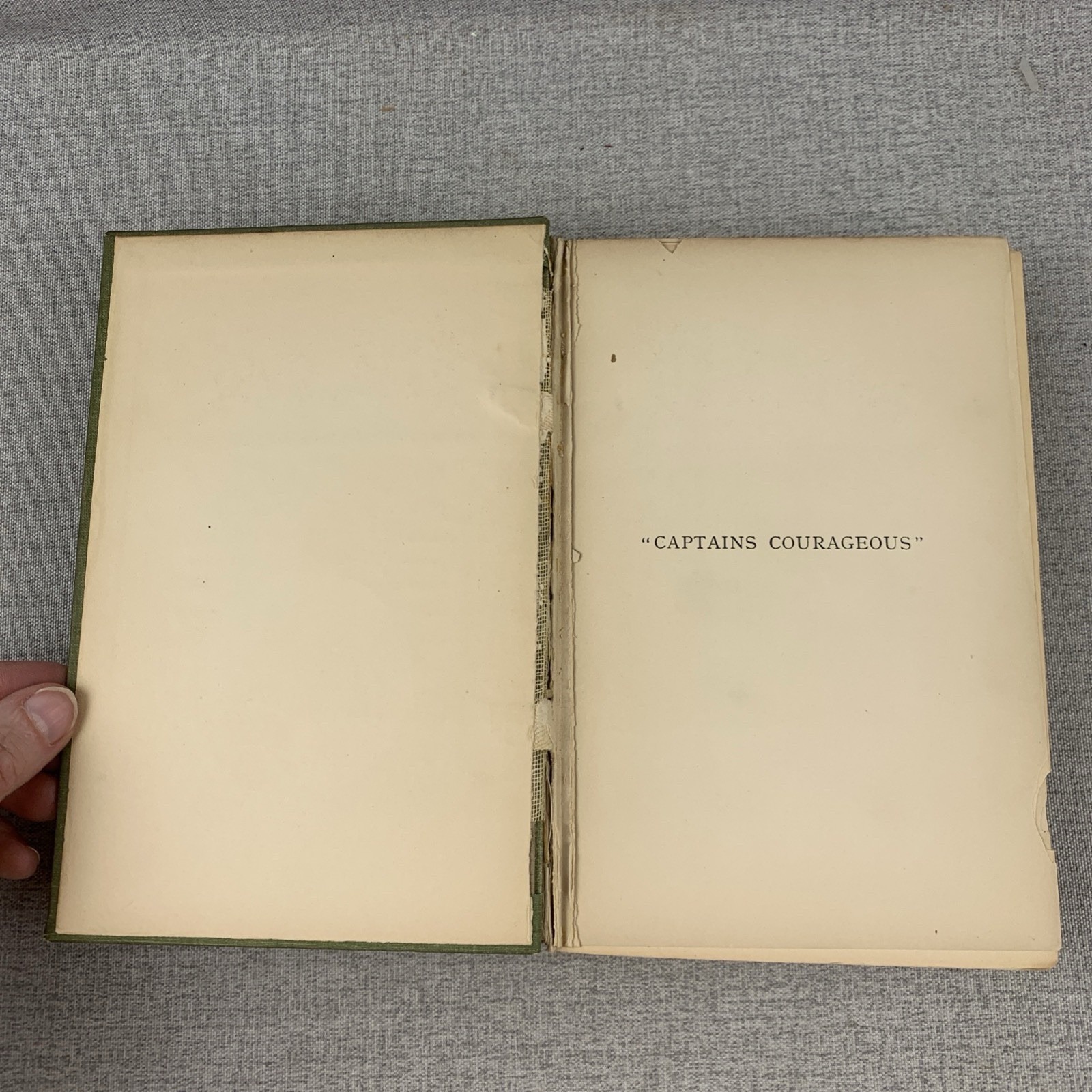 Captains Courageous by Rudyard Kipling 1897 First Edition Century Co