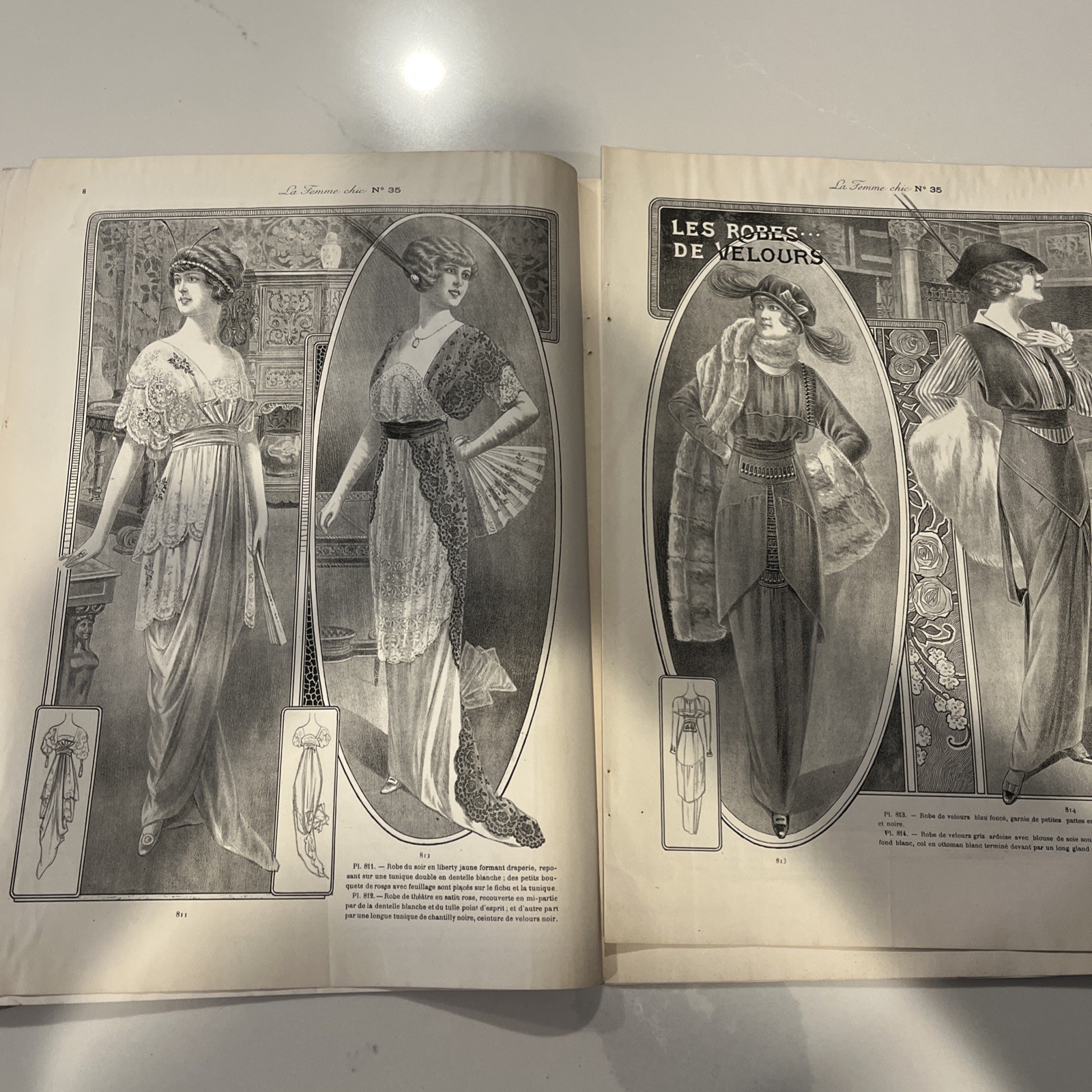 Revue Mensuelle De La Mode; 1914- Edition De Luxe La Femme Chic Paris- Fashion