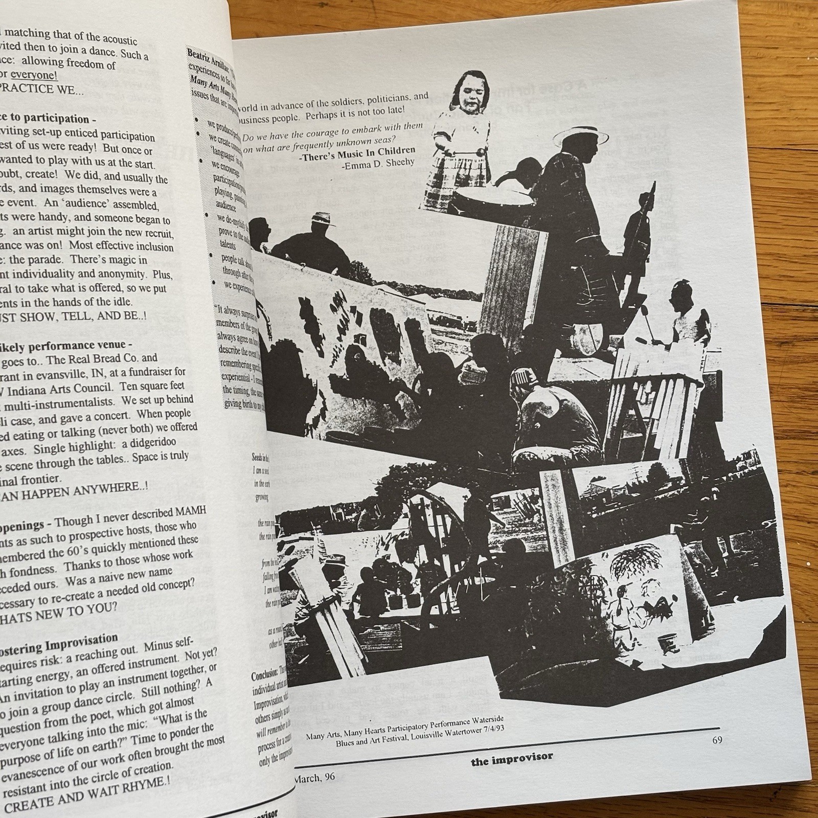IMPROVISOR—Journal of Free Improvisation—Vol XI—1996—LaDonna Smith—Davey William