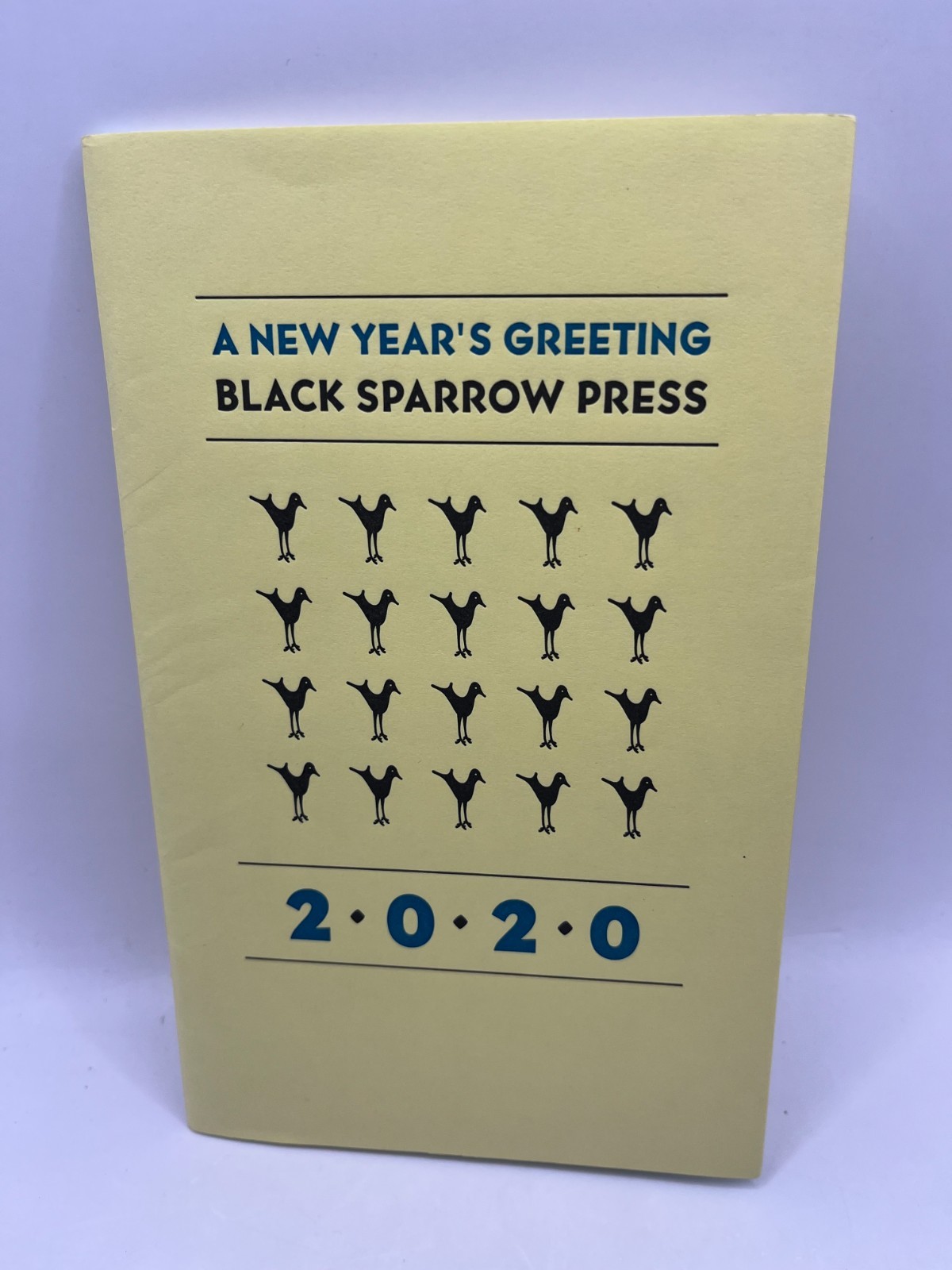 New Year’s Greeting from Black Sparrow Press 2020 WANDA COLEMAN, Terrance Hayes
