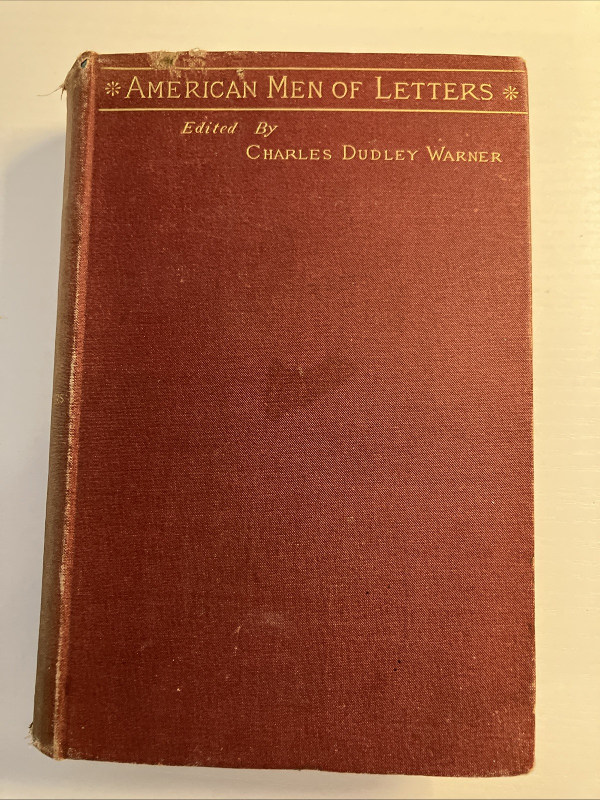 American Men Of Letters Washington Irving HC 1881 Edited By Charles D Warner