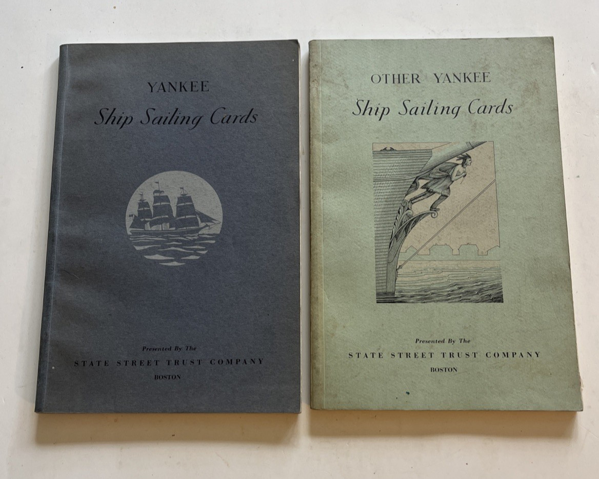 1948 YANKEE SHIP SAILING CARDS State Street Trust Clipper Forbes Eastman books