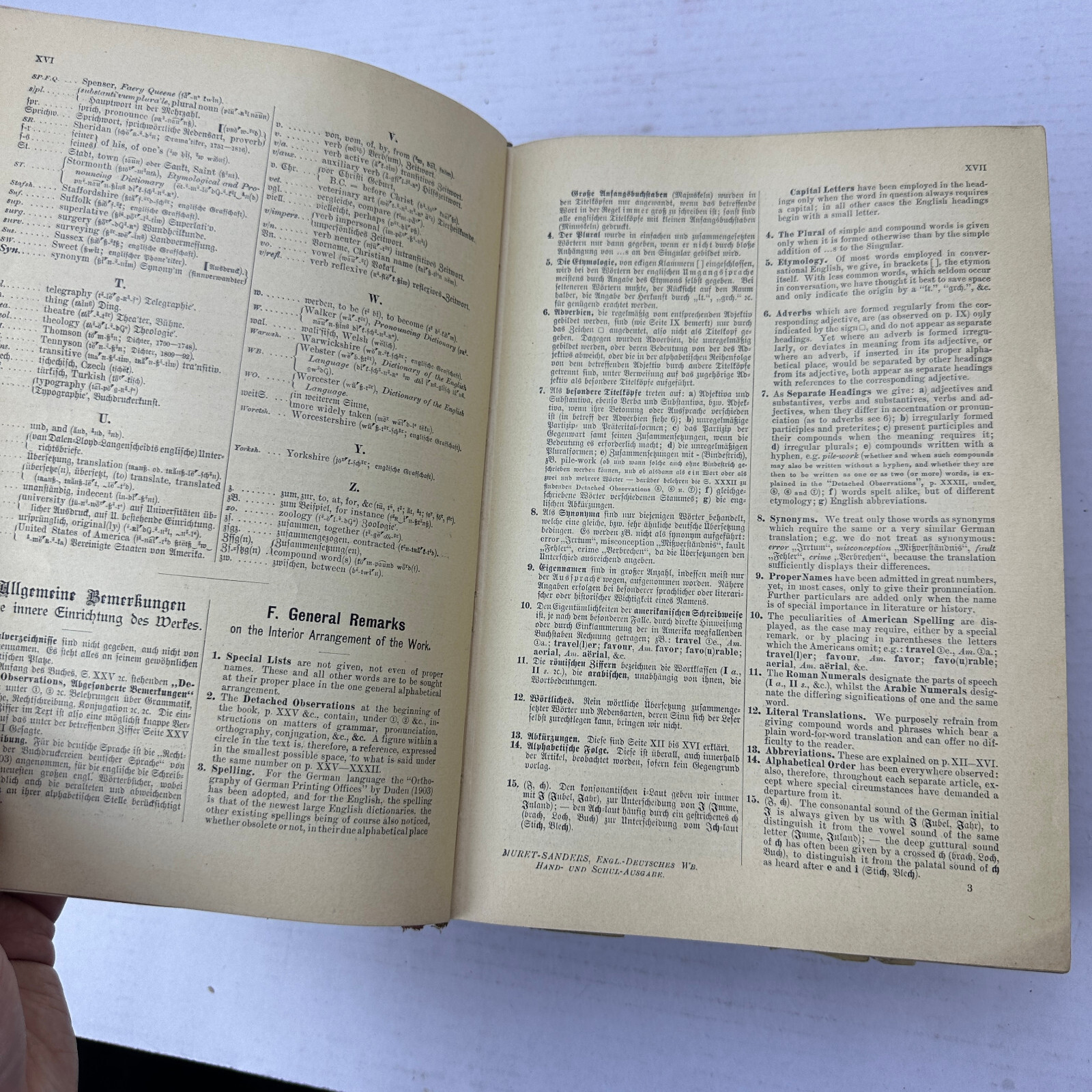 Muret Sanders Encyclopedia English German Dictionary HC 1909 As Is
