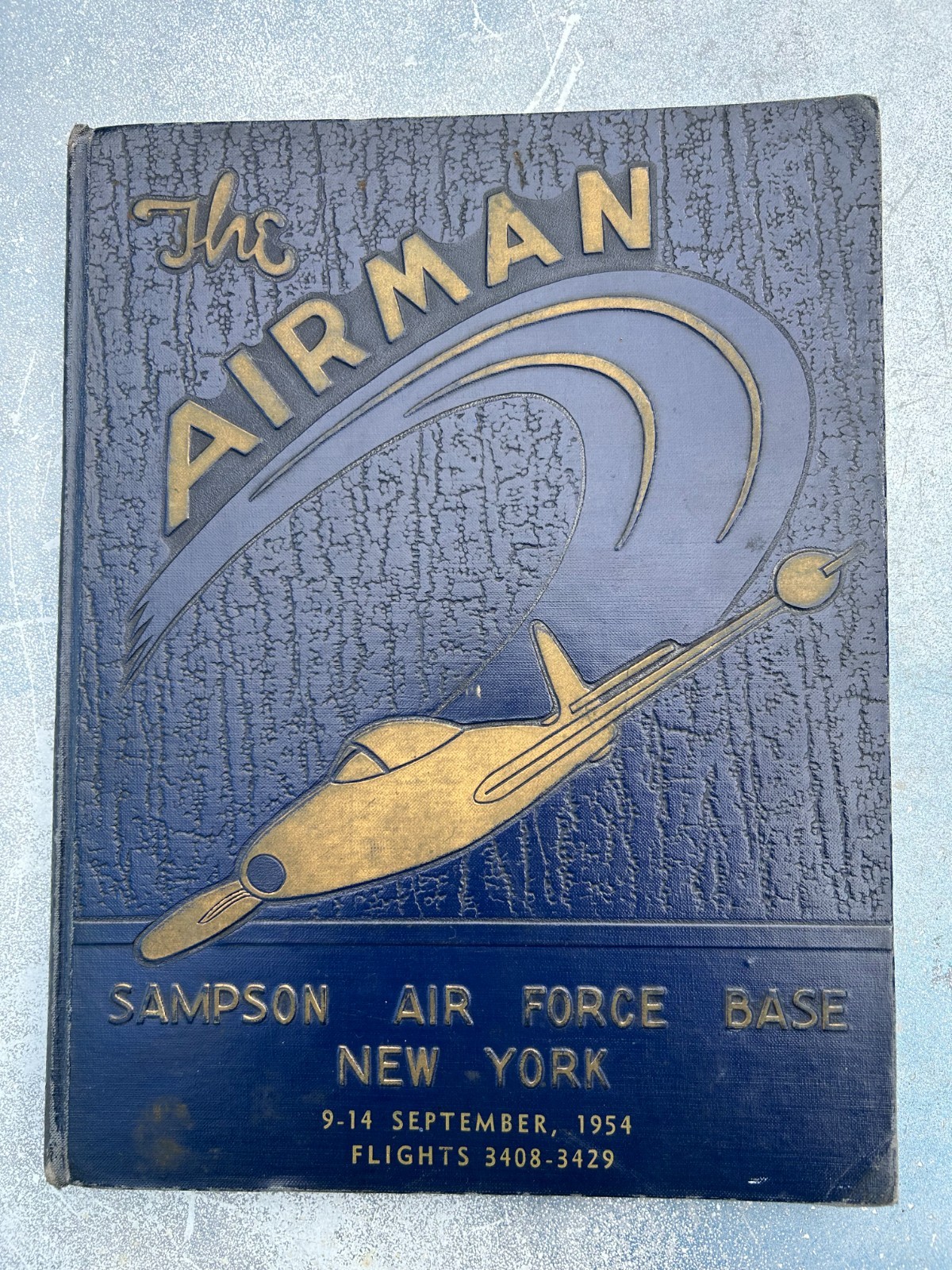 US Military Aviation book The Airman Sampson Air Force Base NY Year 1954