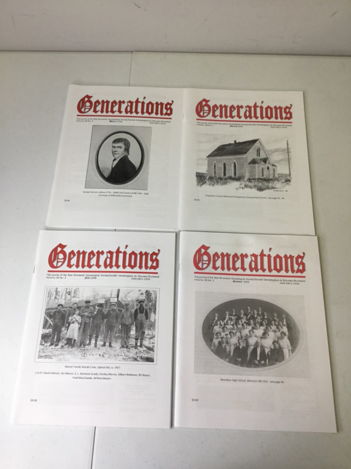 Generations New Brunswick Genealogical Society. 2016 Quarterly , Illustrated