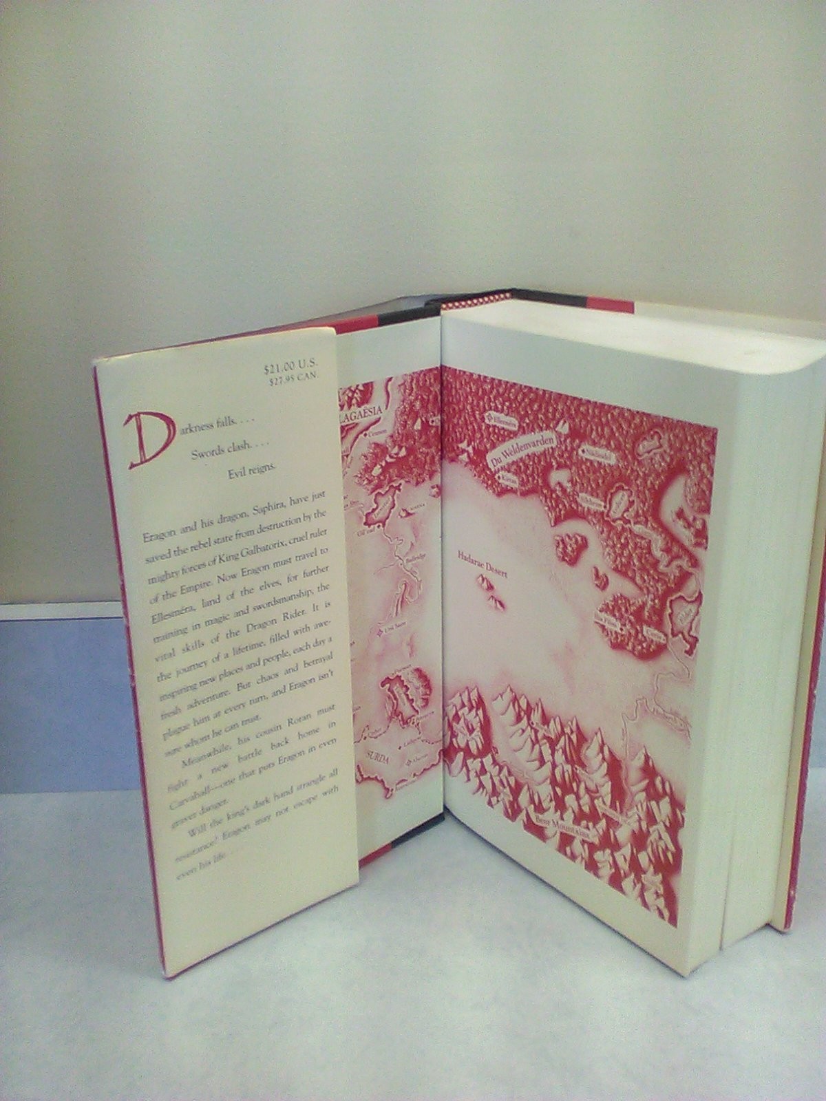 Eldest Inheritance Book Two by Christopher Paolini 2005 signed.