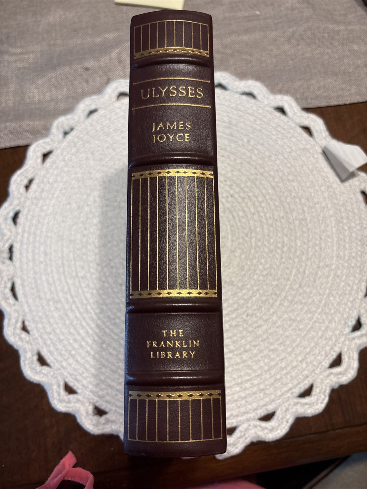 Ulysses by James Joyce Hardcover Leather Bound Franklin Library Gold Gold Gilt