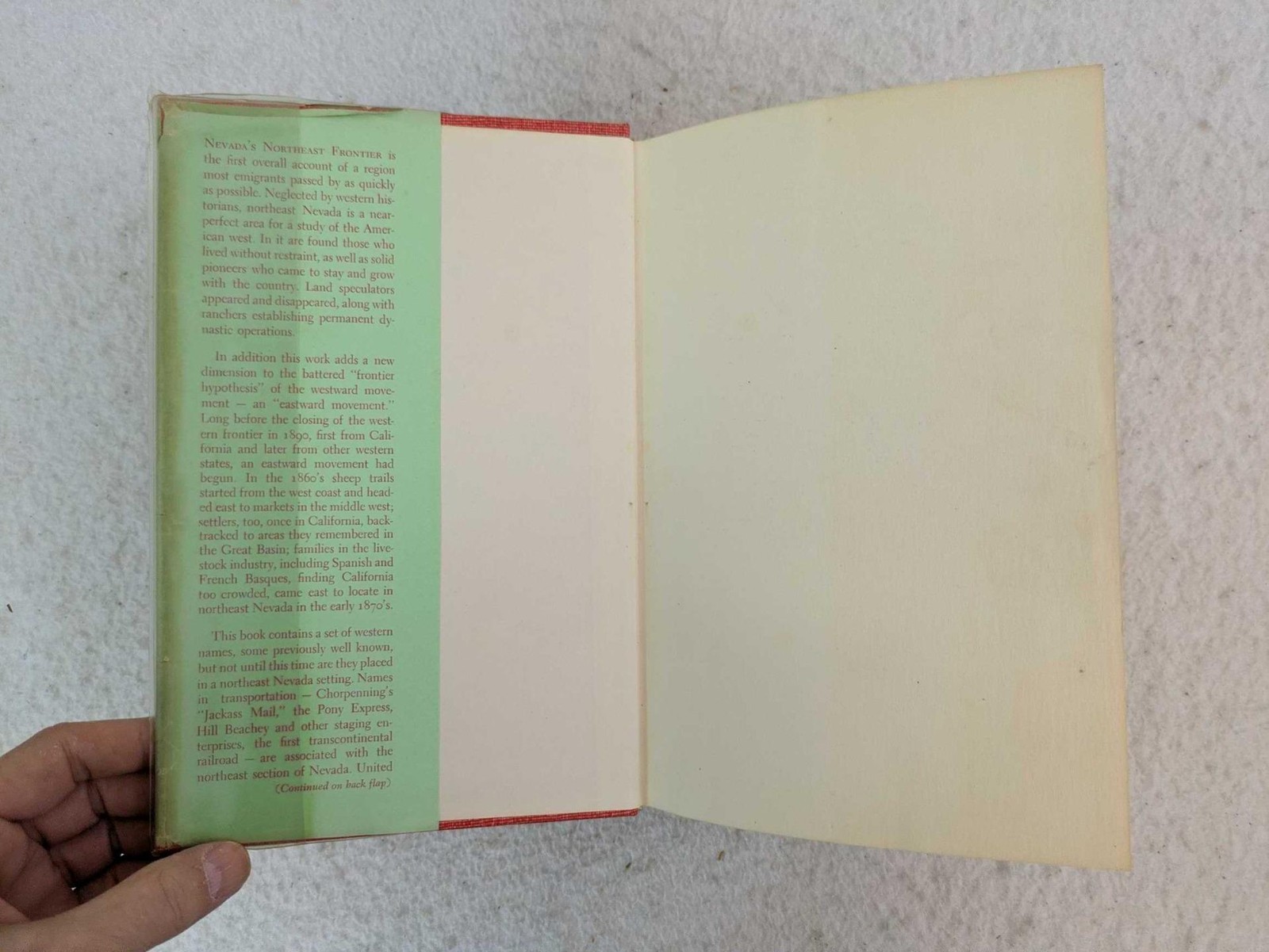 Patterson, Ulph & Goodwin NEVADA’S NORTHEAST FRONTIER 1968 Western Publishing