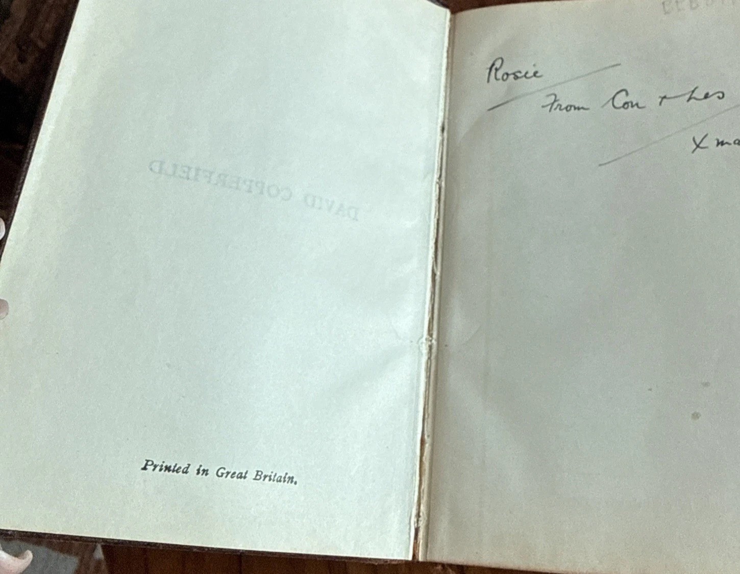 DAVID COPPERFIELD Charles Dickens Early 1900s Leather Bound Gold Lettering