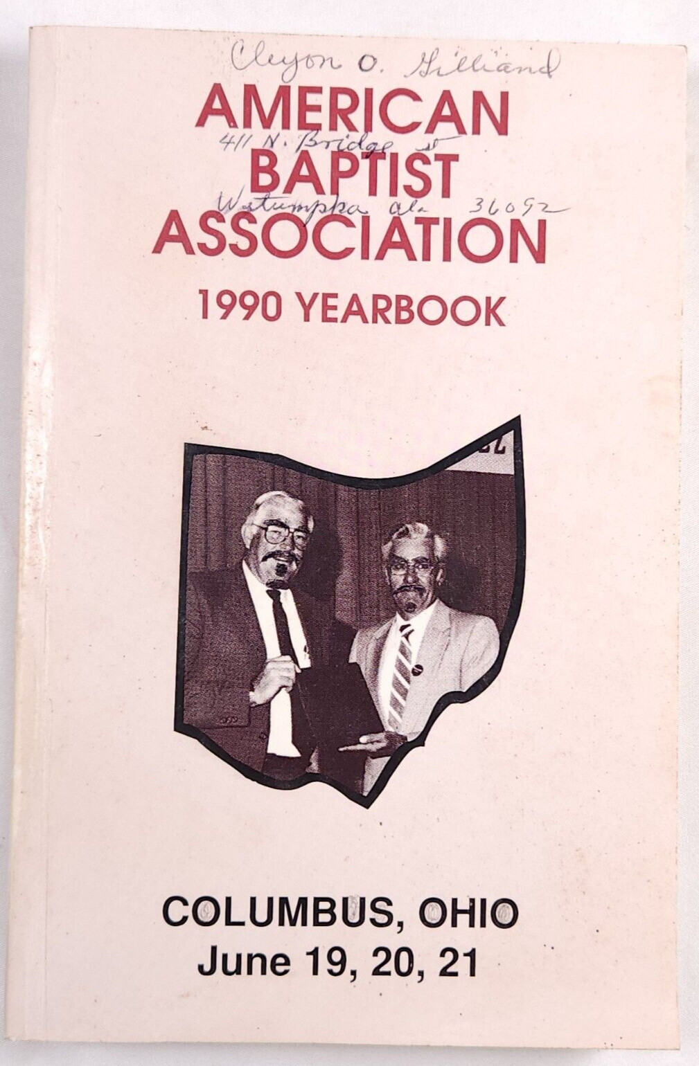 1990 American Baptist Association Yearbook ABA Columbus Ohio Convention