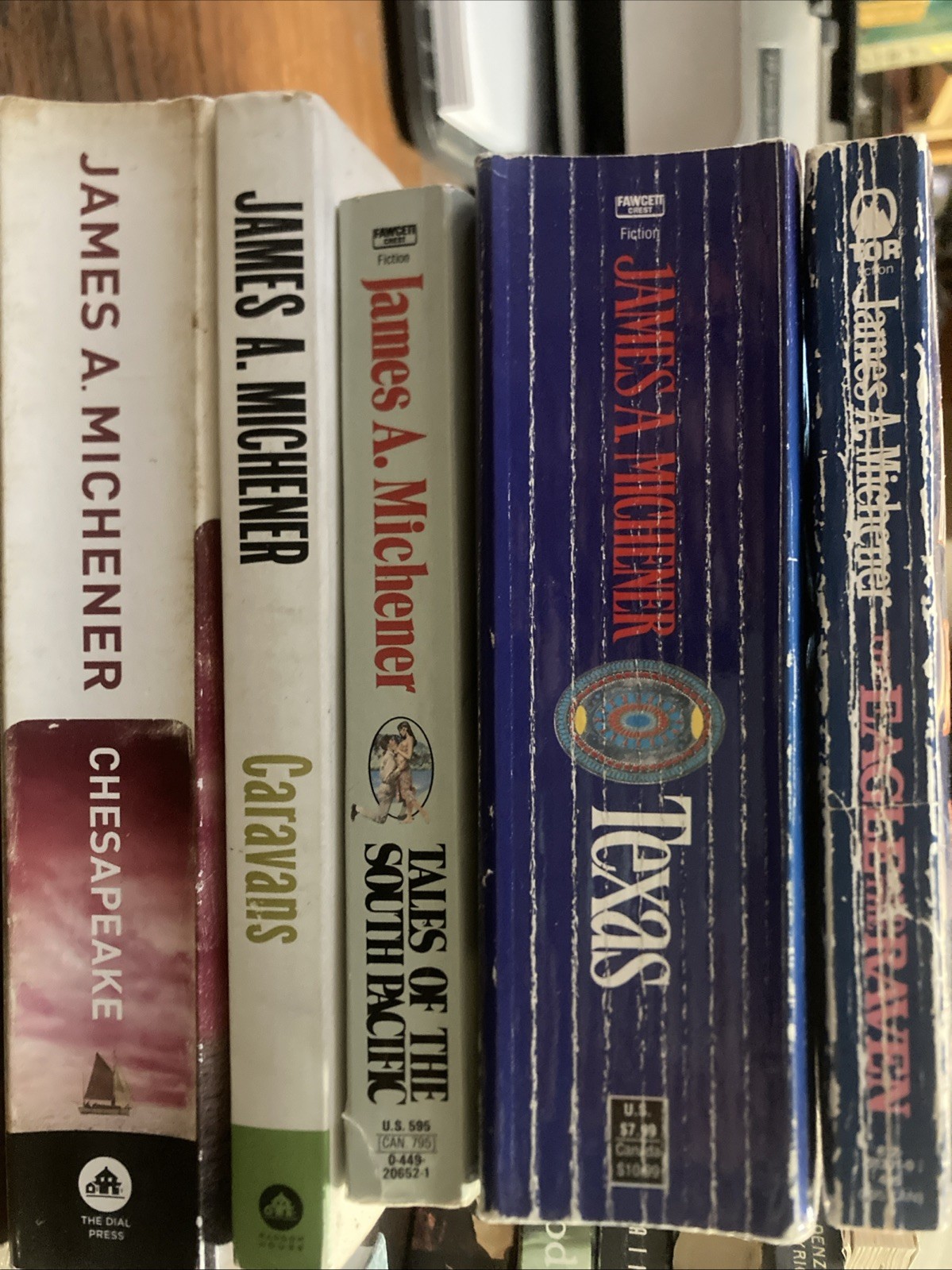 James Michener five book Lot