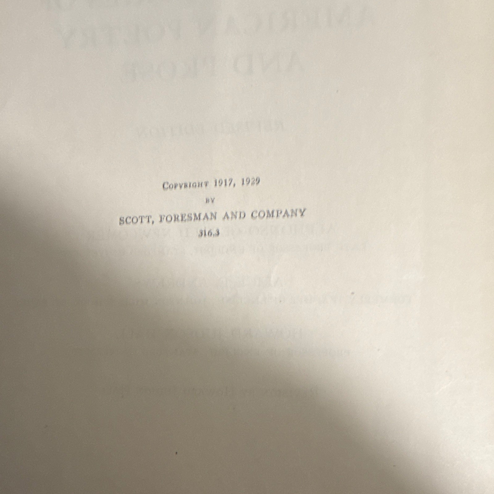 Scott, Foresman Three Centuries of American Poetry & Prose Rev HC 1929 Eng