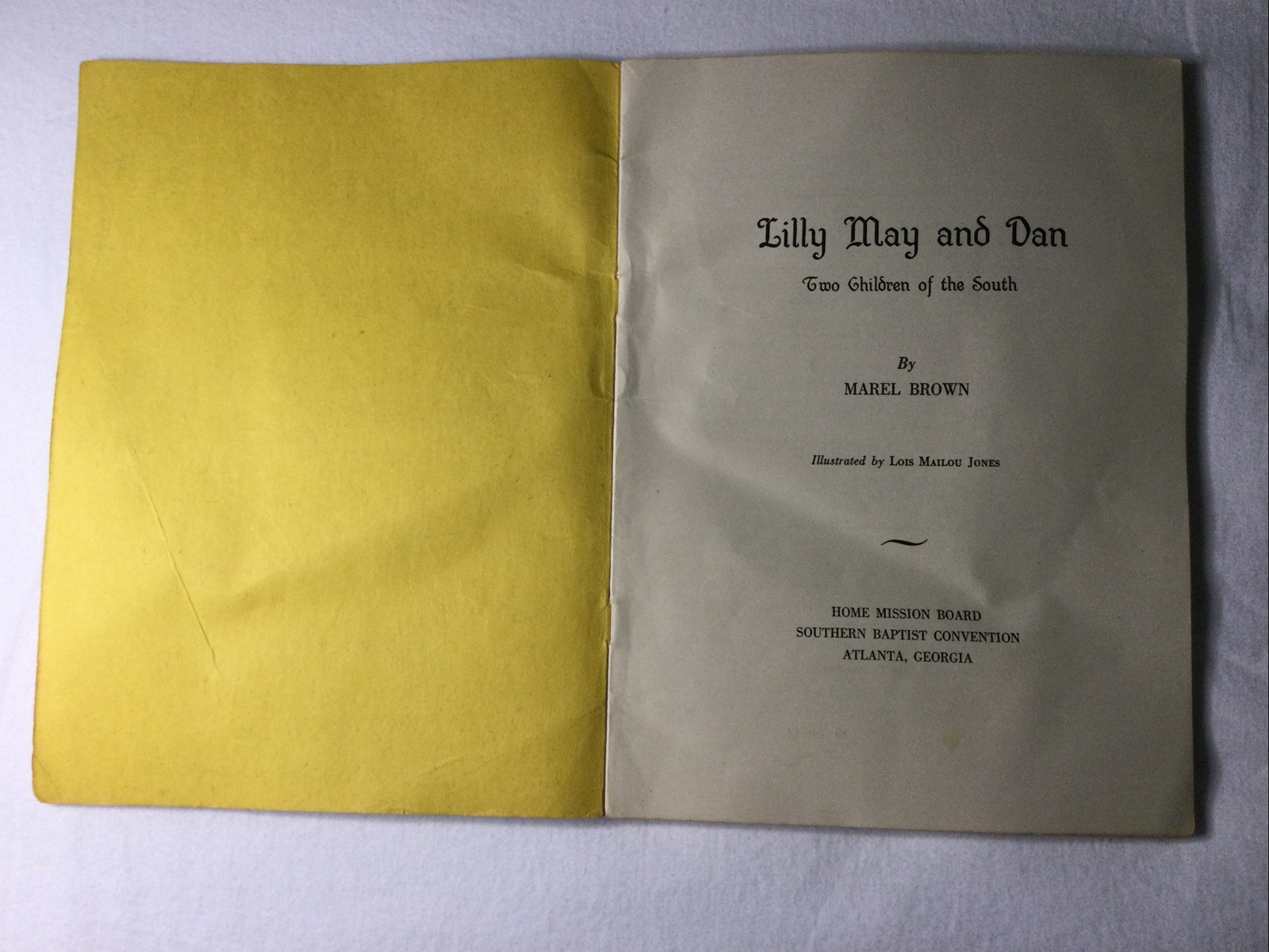 LILLY MAY AND DAN: TWO CHILDREN OF THE SOUTH Marel Brown 1st Ed African Am 1946