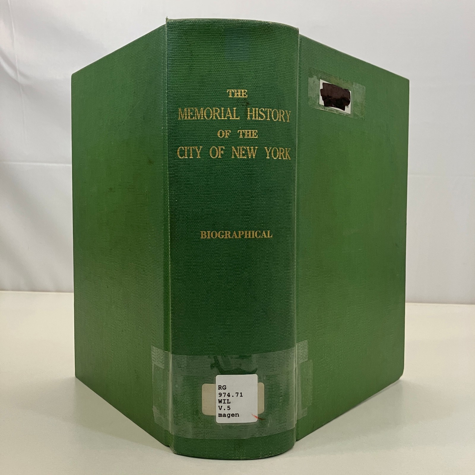 Memorial History of the City of New York Biographical James Wilson EX-LIBRARY HC