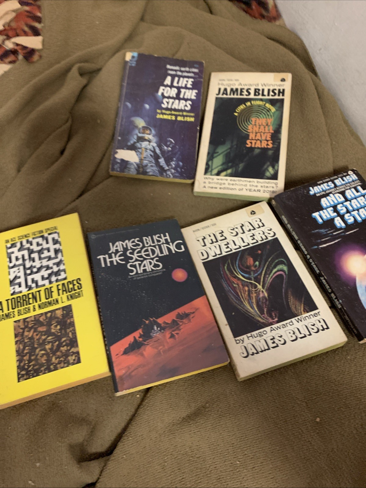 James Blish 7 Book 1960s Lot Stars Dwellers Torrent Faces Vintage Very Good