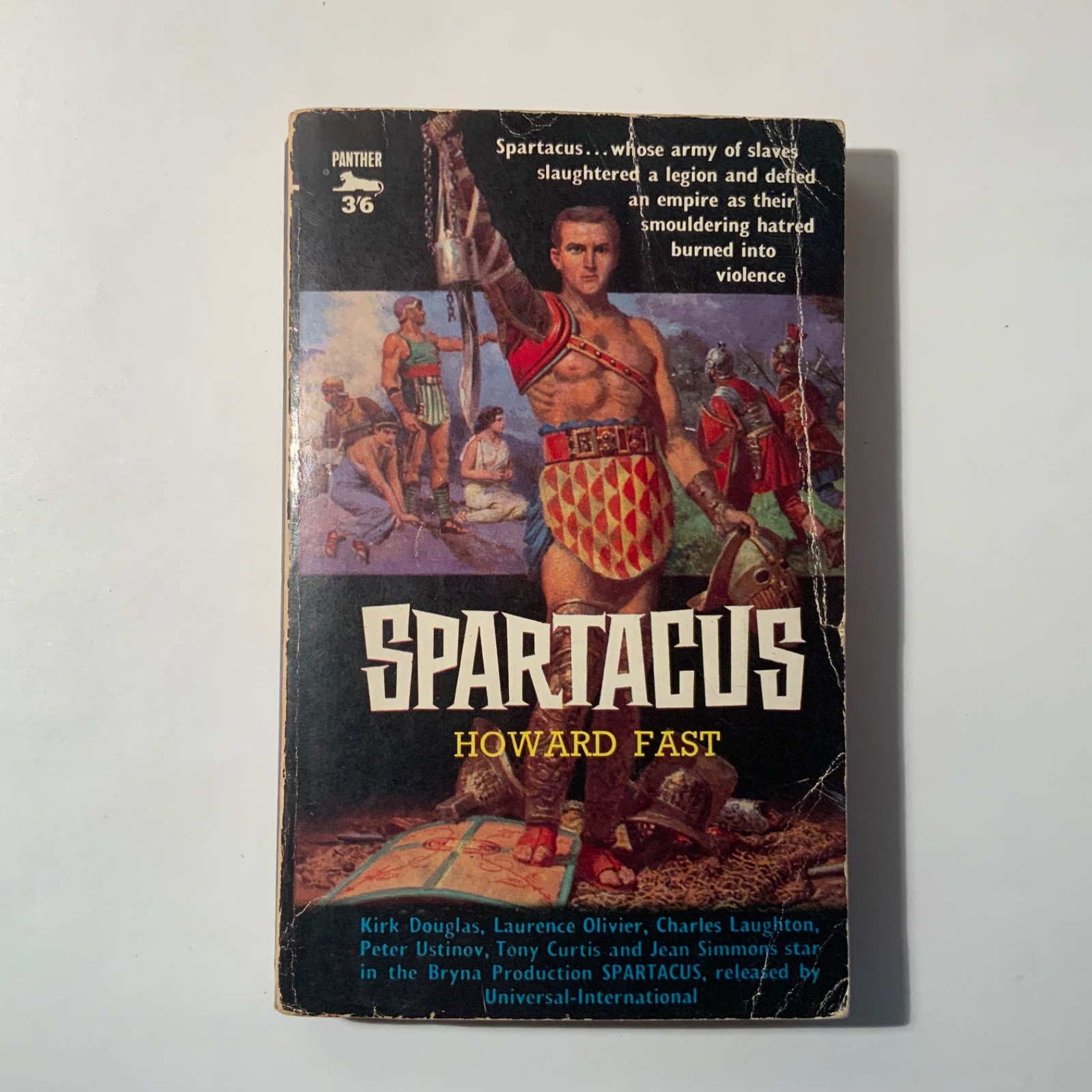 Spartacus by Howard Fast 1959 Panther Books 961, 2nd printing – film tie-in ed.