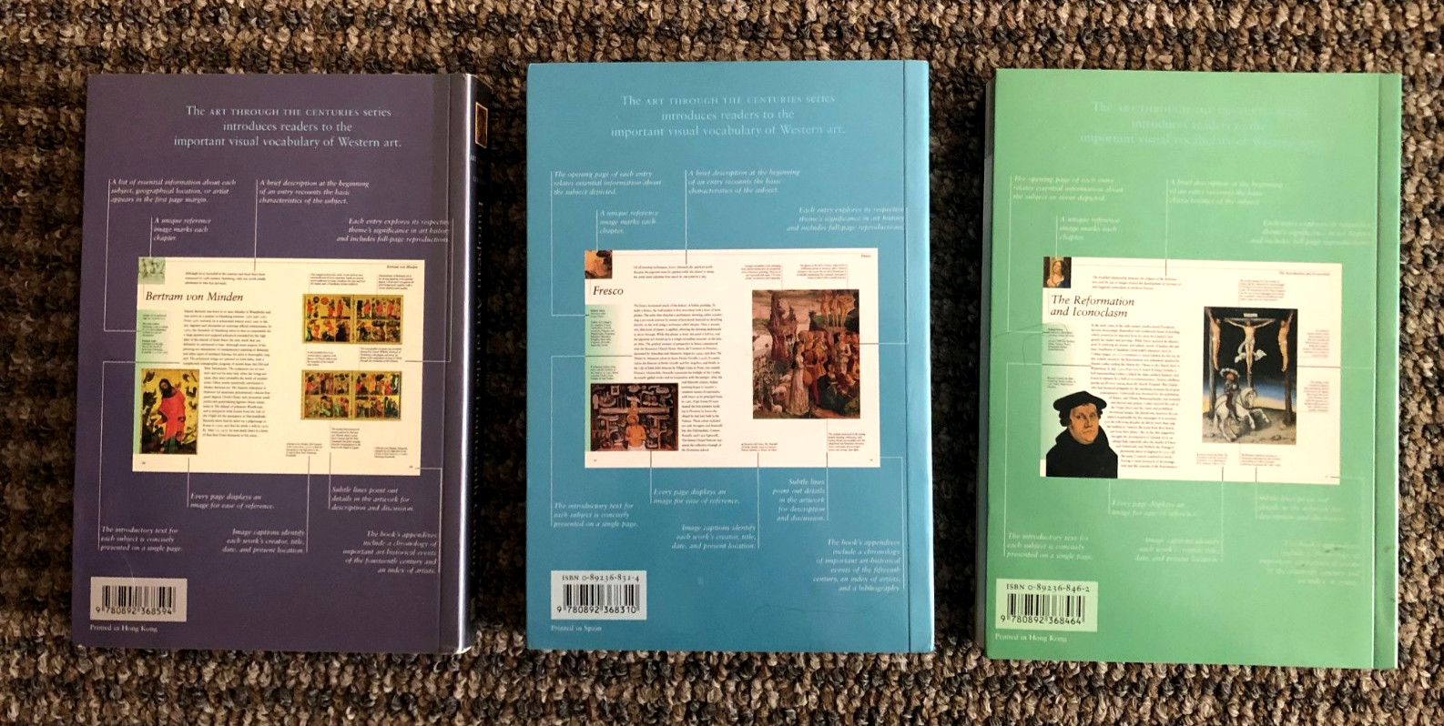 Lot of 3 guides to European art of 14th, 15th, 16th Centuries from Getty Museum