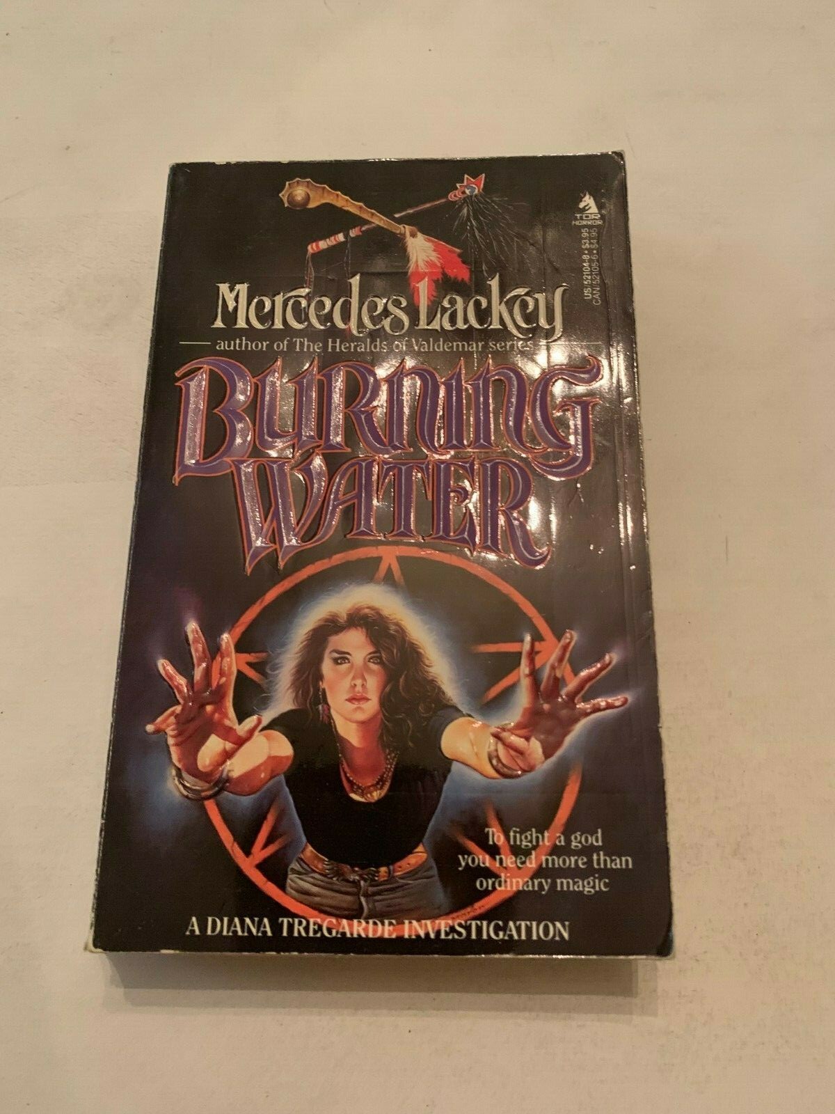 1989 Burning Water by Mercedes Lackey TOR Paperback