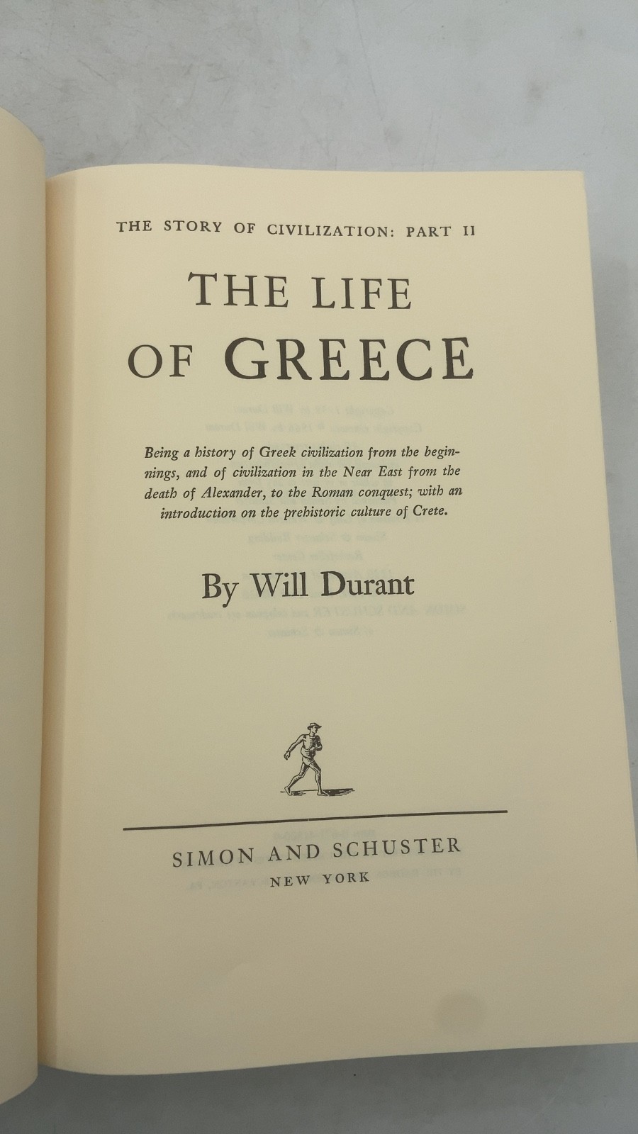 The Life of Greece (The Story of Civilization: Part II) Will Durant Hardcover…