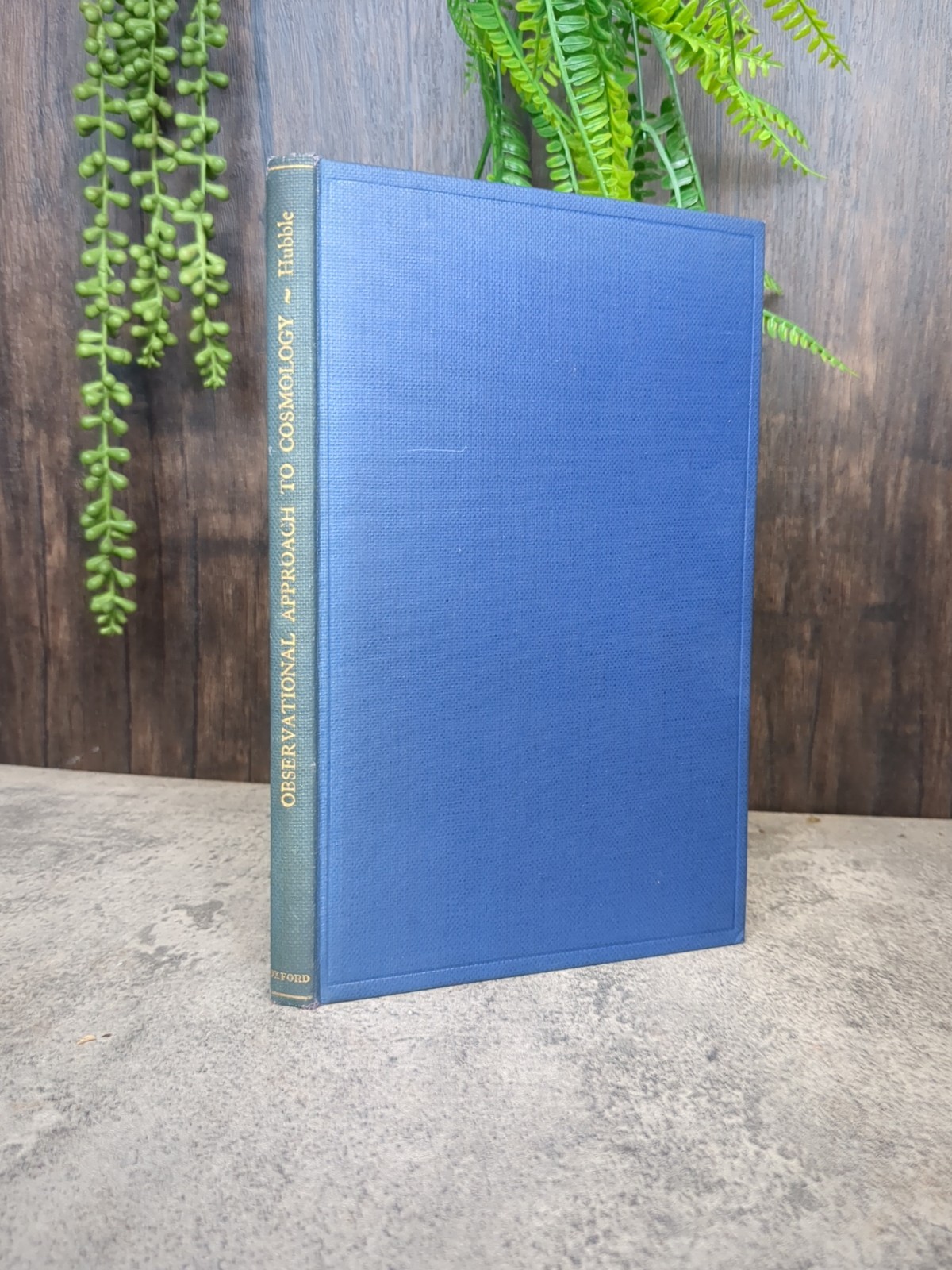 Observational Approach To Cosmology 1937 1st Edition Signed/Inscribed By Hubble