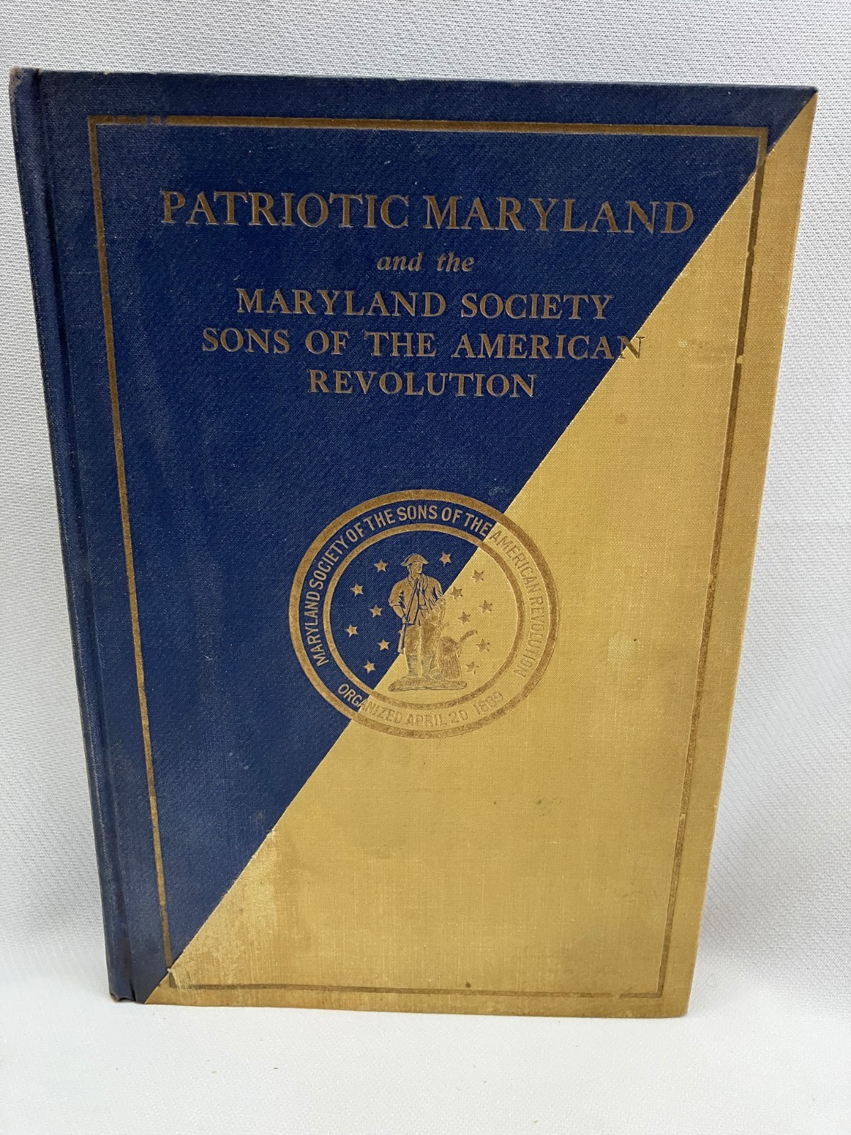 Patriotic Maryland MD Society Sons of the American Revolution SAR 1930 Signed