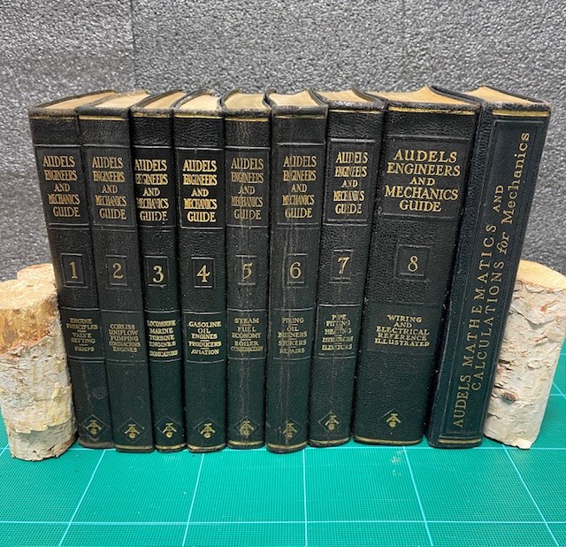 Audels Engineers And Mechanics Guide 1929 9 BOOKS Volumes 1 -8+ Full Rare Set